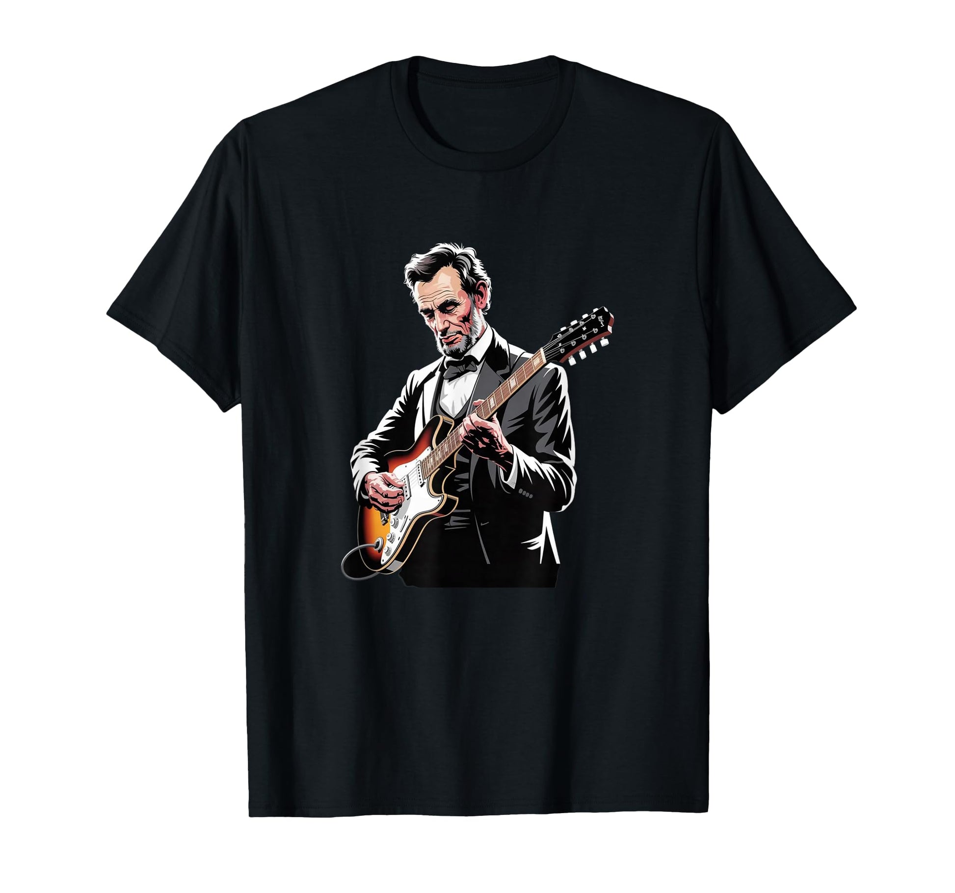 President Abraham Lincoln Playing T-Shirt - Fun Novelty Design Unisex - T-Shirt, Sweatshirt, Hoodie