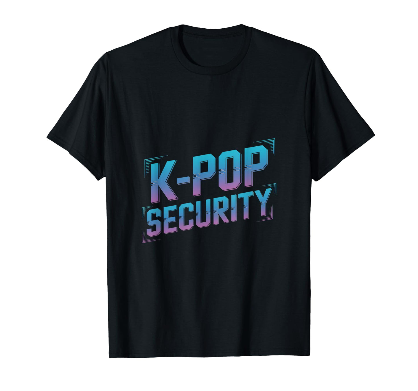 Kpop Security Funny Glitch Typography T-Shirt - Custom Art Print Unisex - T-Shirt, Sweatshirt, Hoodie