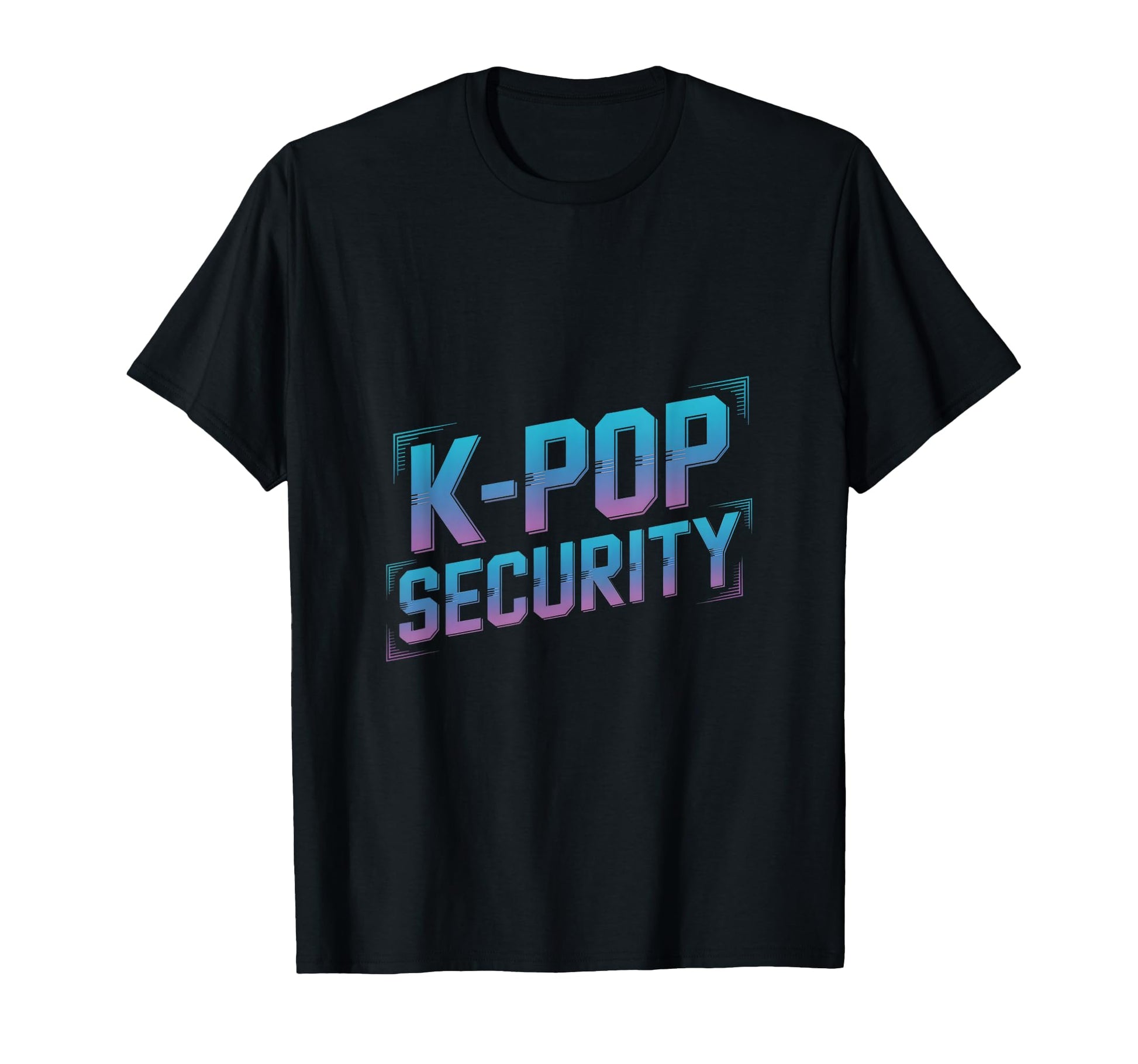 Kpop Security Funny Glitch Typography T-Shirt - Custom Art Print Unisex - T-Shirt, Sweatshirt, Hoodie