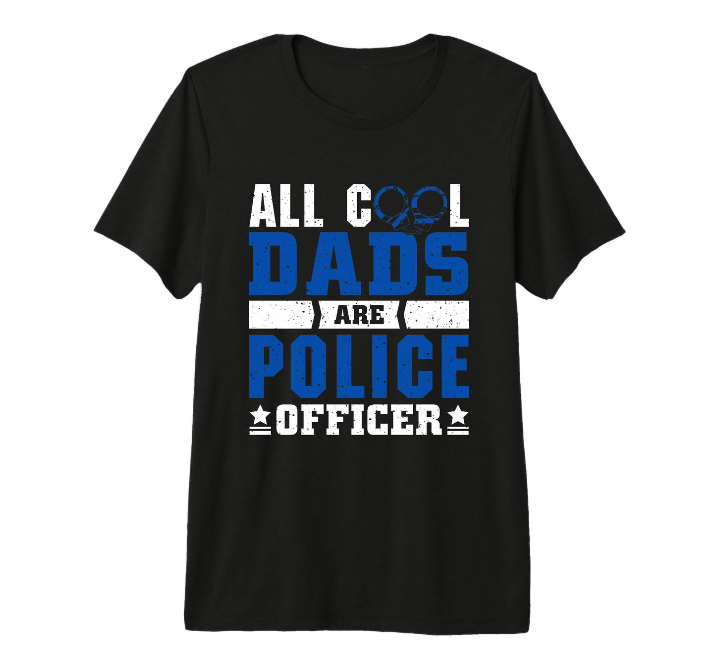 Mens Thin Blue Line All Dads Are Police T-Shirt - Custom Art Print Unisex - T-Shirt, Sweatshirt, Hoodie