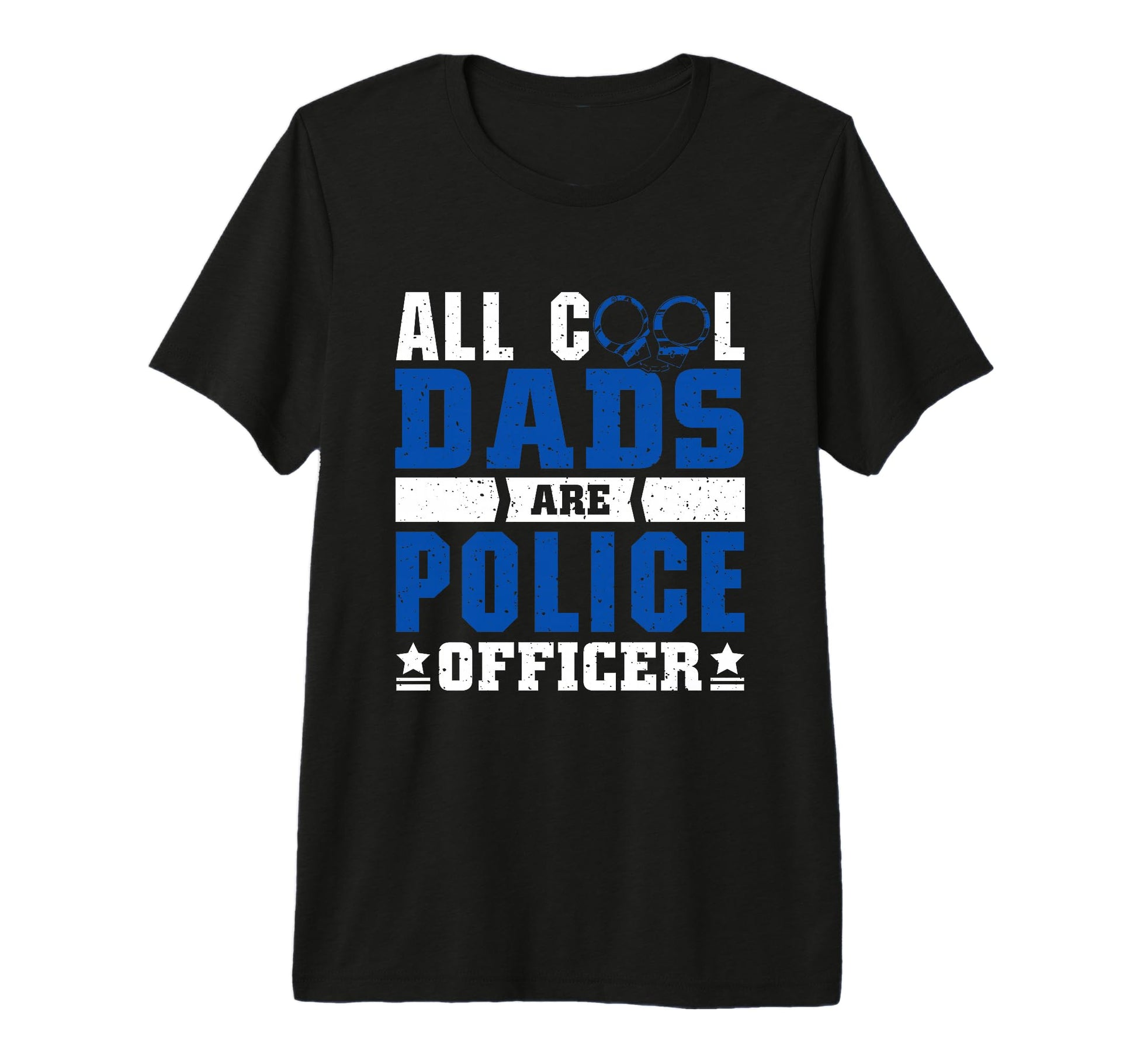Mens Thin Blue Line All Dads Are Police T-Shirt - Custom Art Print Unisex - T-Shirt, Sweatshirt, Hoodie