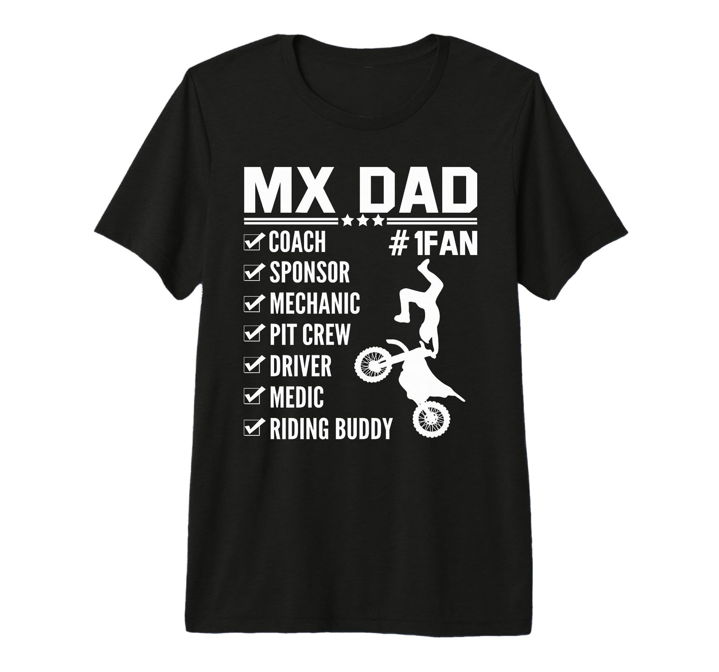 Mens Funny Mx Dad Dirt Bike Rider T-Shirt - Graphic Print Men Women - T-Shirt, Sweatshirt, Hoodie