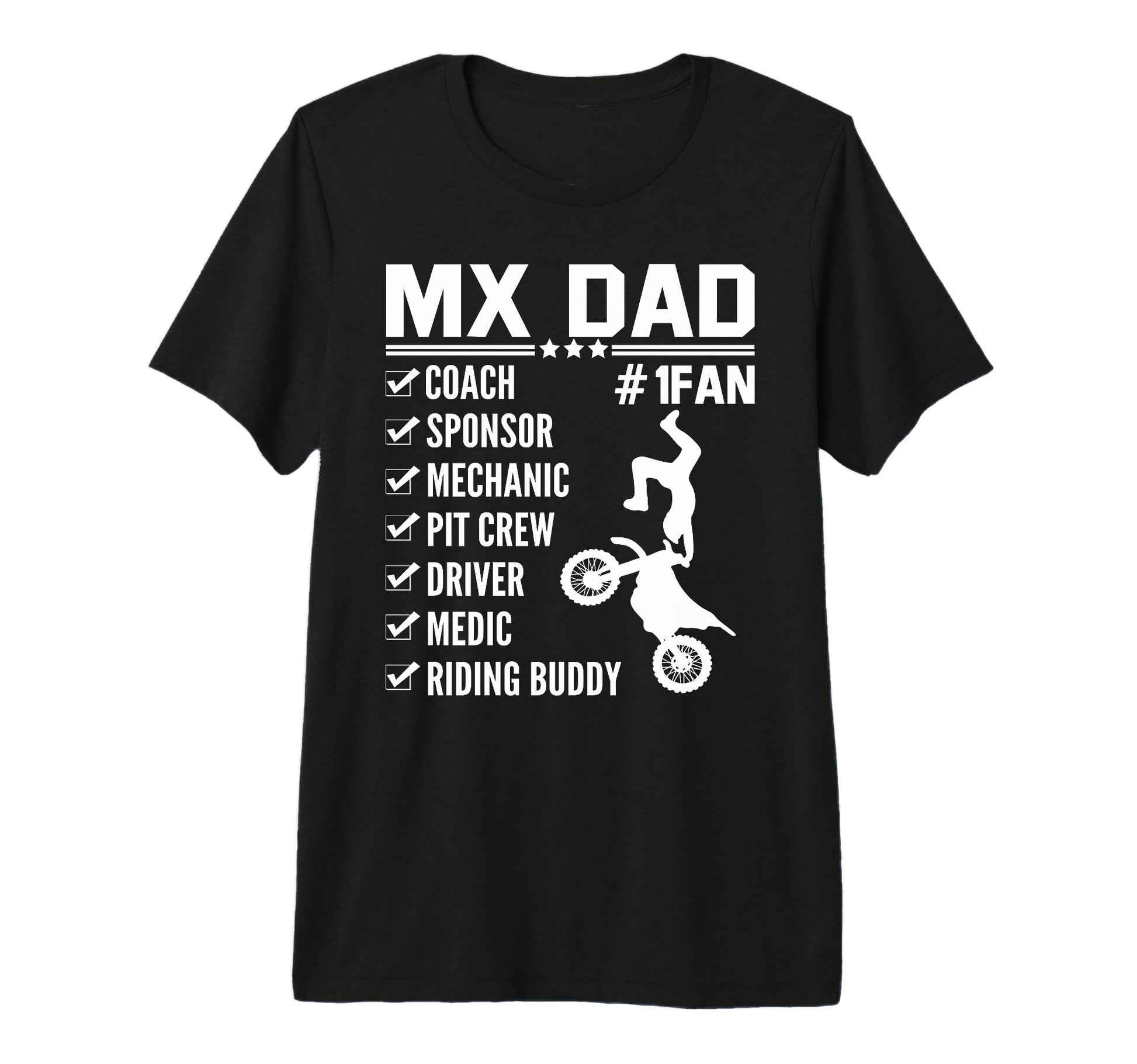 Mens Funny Mx Dad Dirt Bike Rider T-Shirt - Graphic Print Men Women - T-Shirt, Sweatshirt, Hoodie