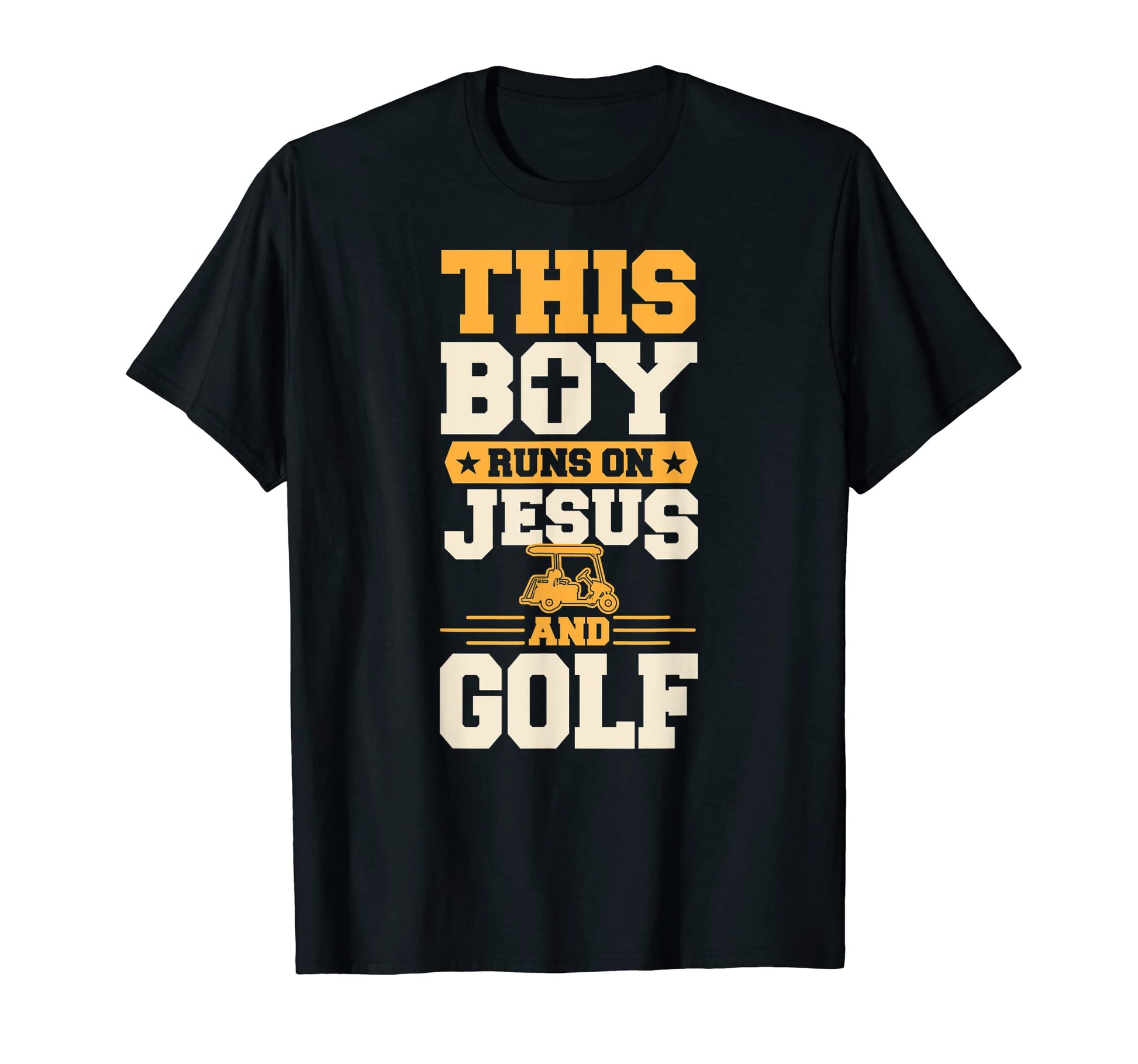 Mens This Runs Jesus And Golf Funny T-Shirt - Casual Everyday Wear Unisex - T-Shirt, Sweatshirt, Hoodie