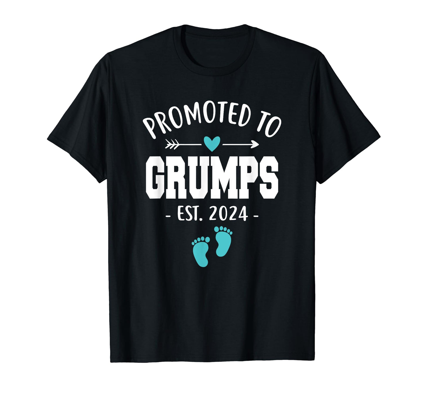 Mens Promoted To Grumps Est 2024 T-Shirt - Casual Everyday Wear for Adults - T-Shirt, Sweatshirt, Hoodie