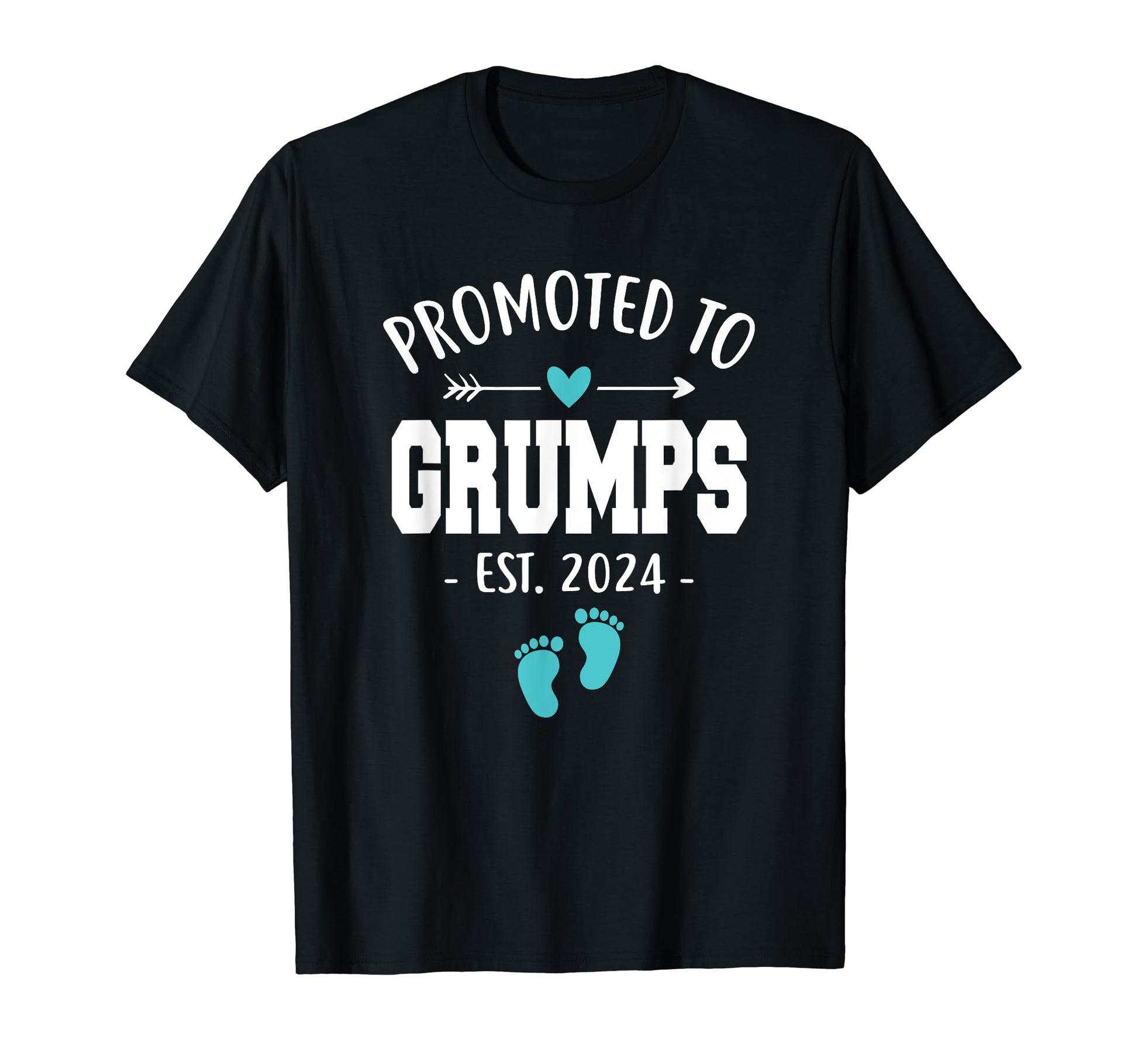 Mens Promoted To Grumps Est 2024 T-Shirt - Casual Everyday Wear for Adults - T-Shirt, Sweatshirt, Hoodie