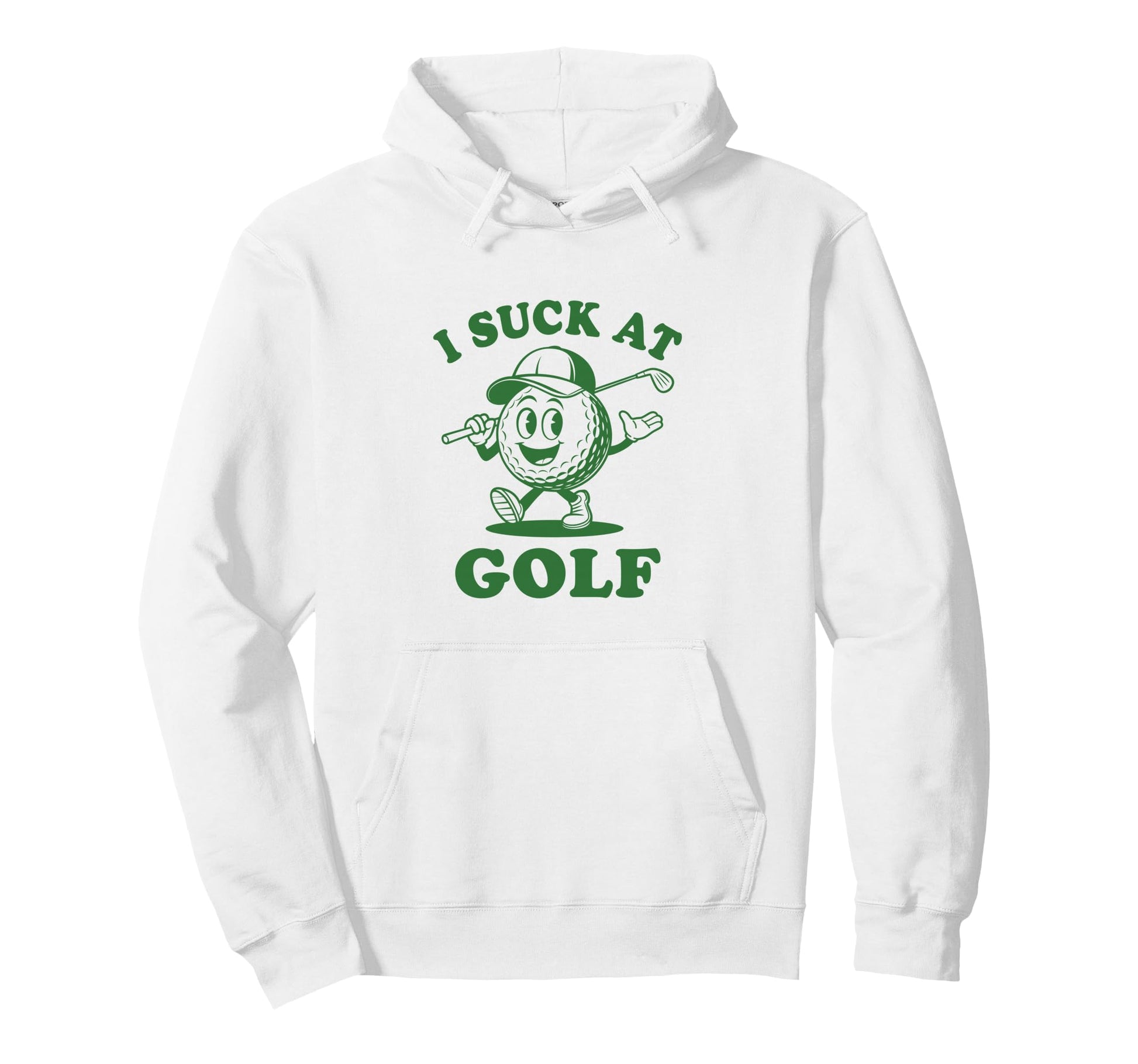I Suck Golf Mascot Funny Golf Loser Hoodie - Aesthetic Graphic for Adults - T-Shirt, Sweatshirt, Hoodie