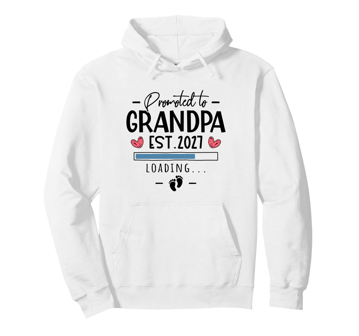 Promoted To Grandpa 2027 Announcement 1St Hoodie - Minimalist Print Unisex - T-Shirt, Sweatshirt, Hoodie
