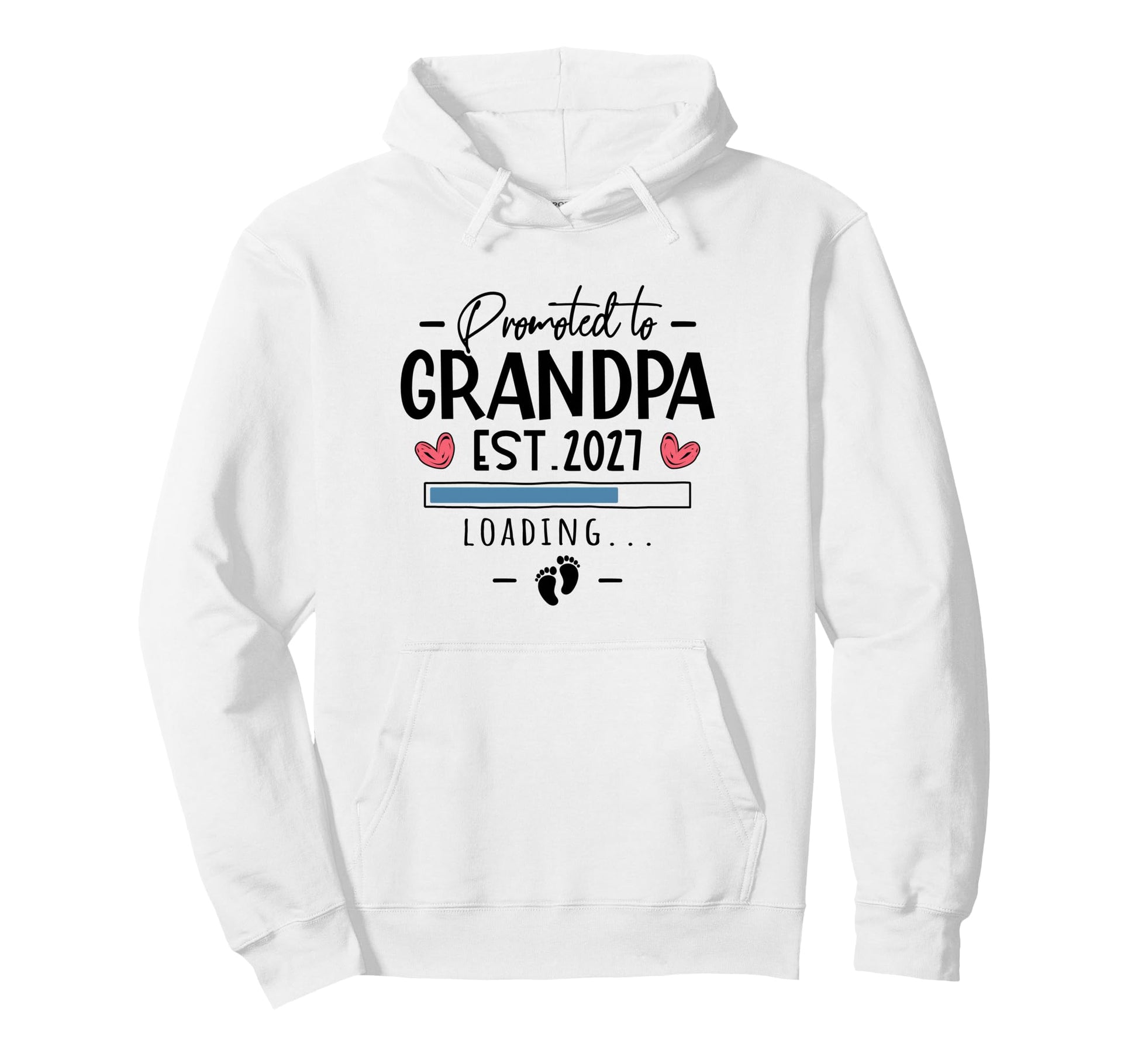 Promoted To Grandpa 2027 Announcement 1St Hoodie - Minimalist Print Unisex - T-Shirt, Sweatshirt, Hoodie