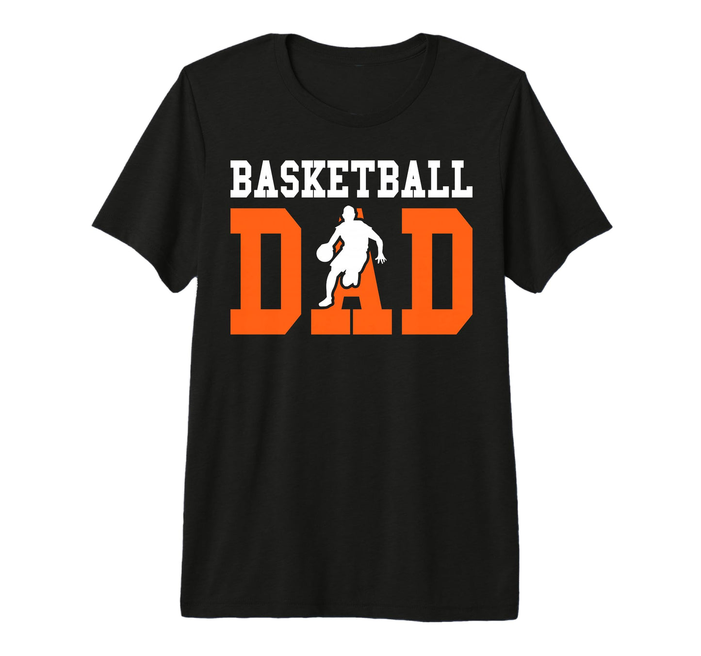 Basketball Dad Player Silhouette Hoops Fan T-Shirt - Unique Graphic Unisex - T-Shirt, Sweatshirt, Hoodie