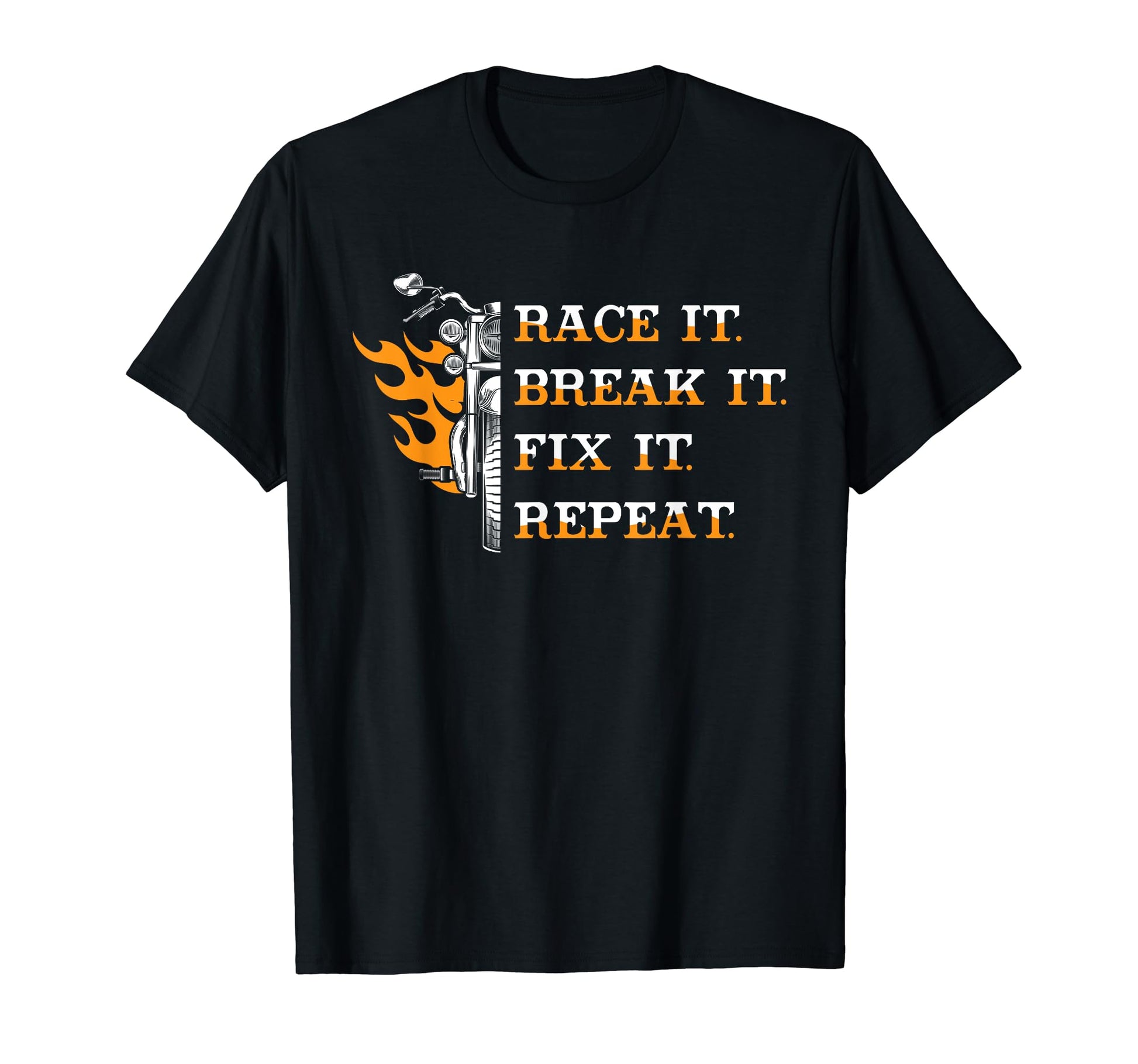 Funny Biker Motorcycle Rider Mechanic T-Shirt - Graphic Print Men Women - T-Shirt, Sweatshirt, Hoodie