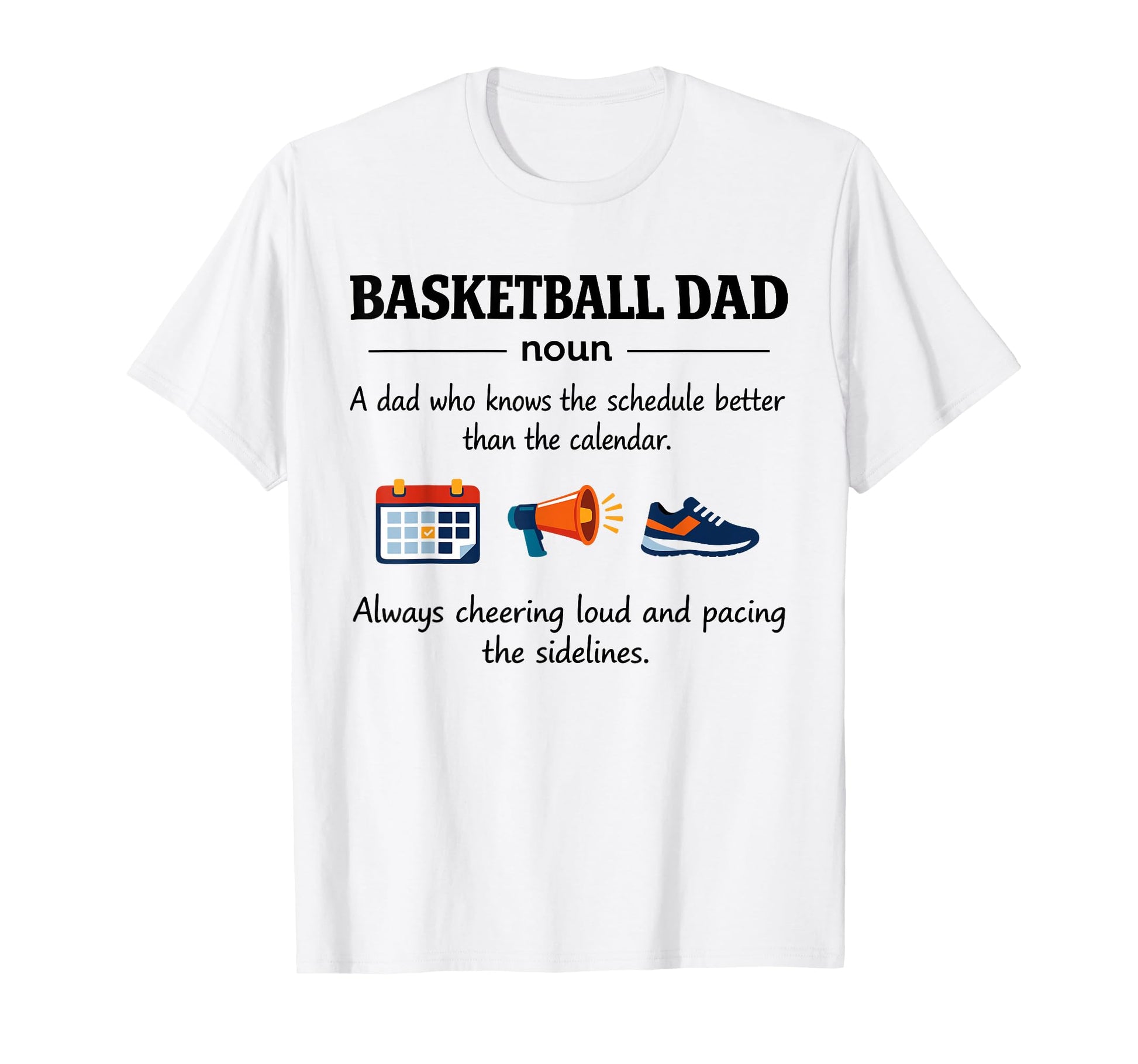 Basketball Dad Definition Gifts Fathers T-Shirt - Custom Art Print Unisex - T-Shirt, Sweatshirt, Hoodie