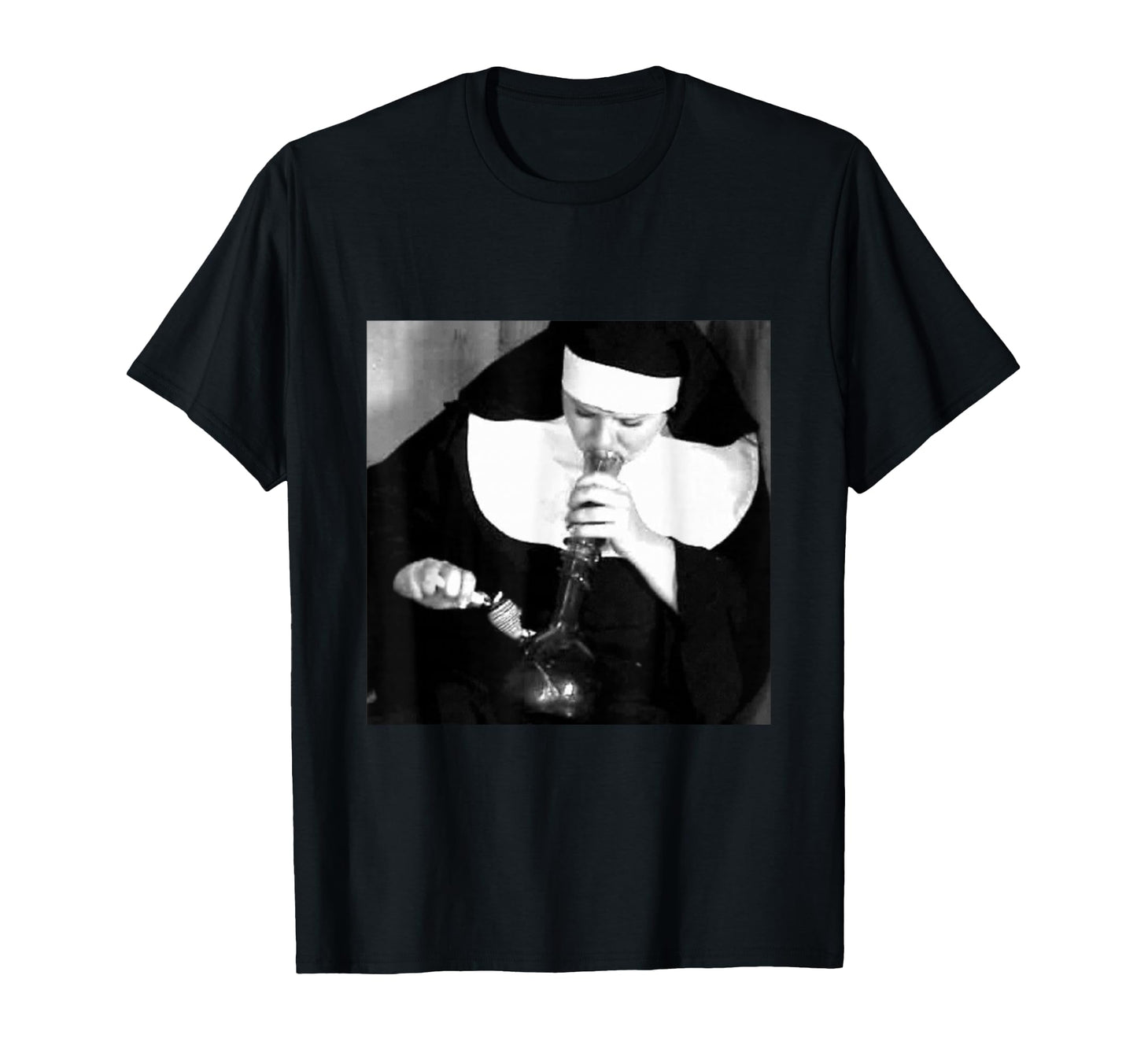 Funny Nun Smoking Bong Funny Nuns T-Shirt - Novelty Apparel Men Women - T-Shirt, Sweatshirt, Hoodie