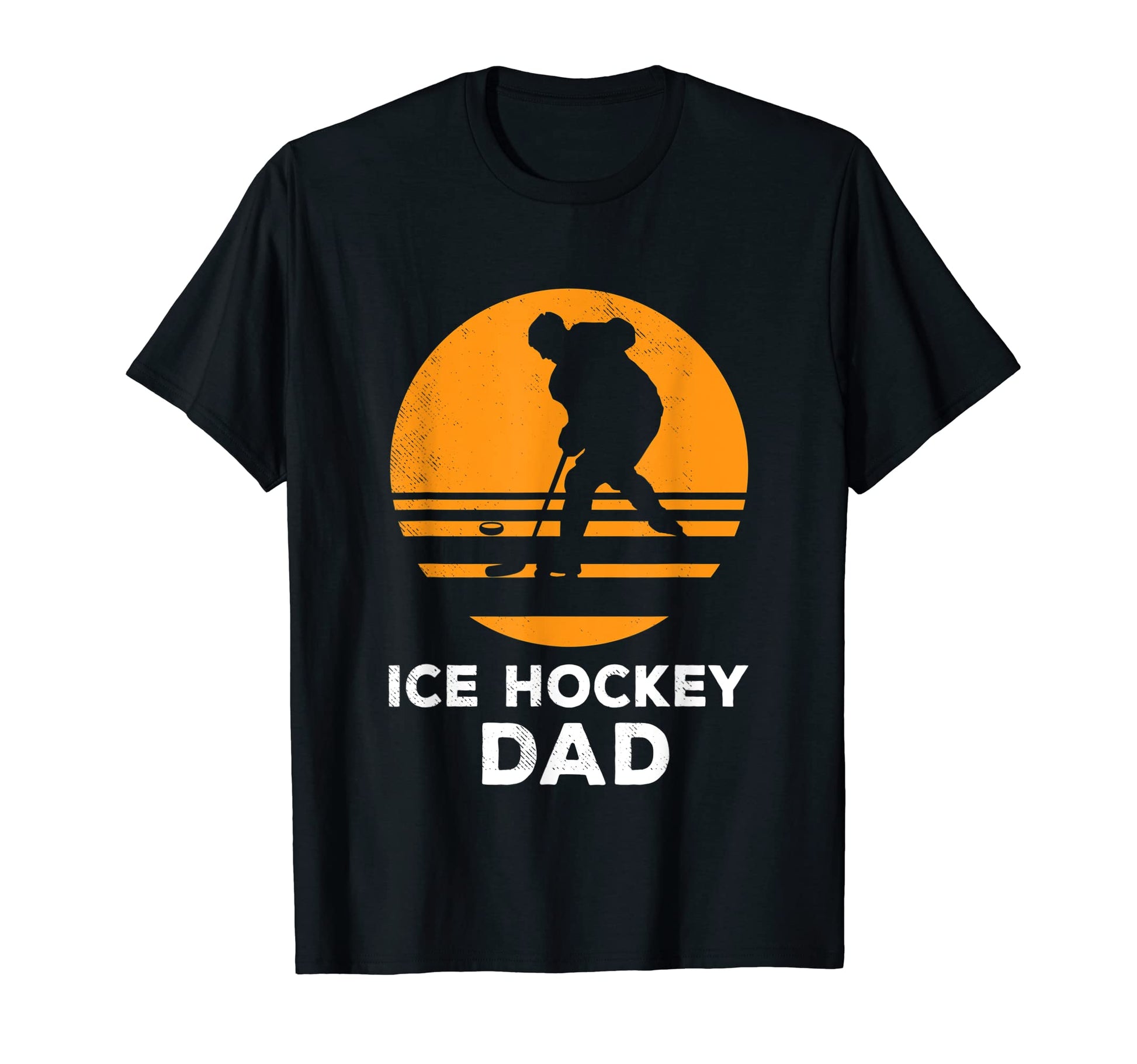 Ice Hockey Sunset Art Theme T-Shirt - Casual Everyday Wear for Adults - T-Shirt, Sweatshirt, Hoodie