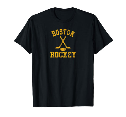 Boston Hockey T-Shirt - Streetwear Style Unisex - T-Shirt, Sweatshirt, Hoodie