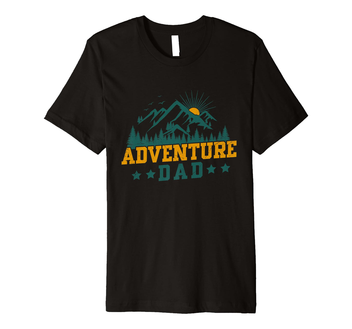 Dad Happy Camper Camping Family T-Shirt - Custom Art Print for Adults - T-Shirt, Sweatshirt, Hoodie