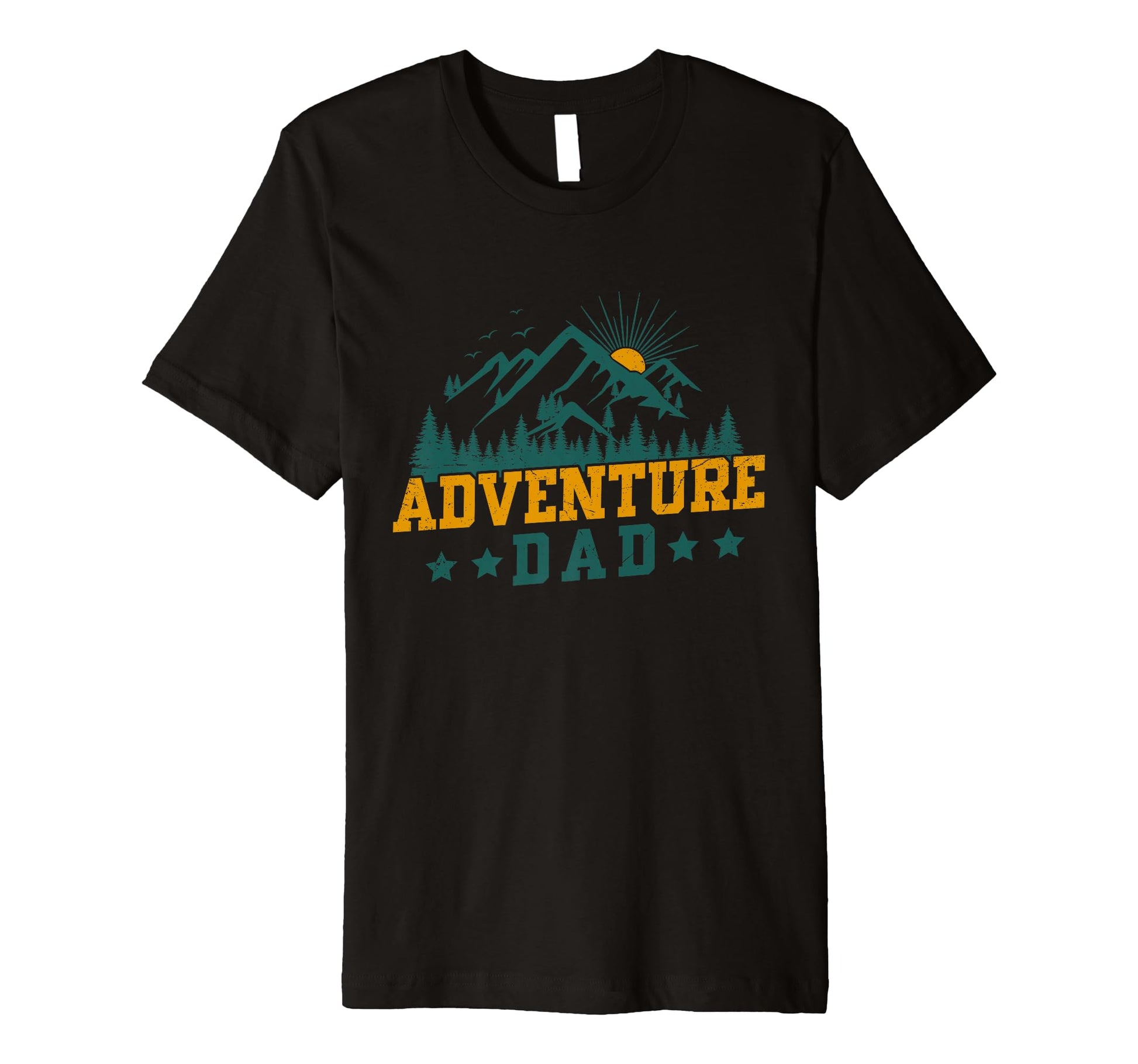 Dad Happy Camper Camping Family T-Shirt - Custom Art Print for Adults - T-Shirt, Sweatshirt, Hoodie