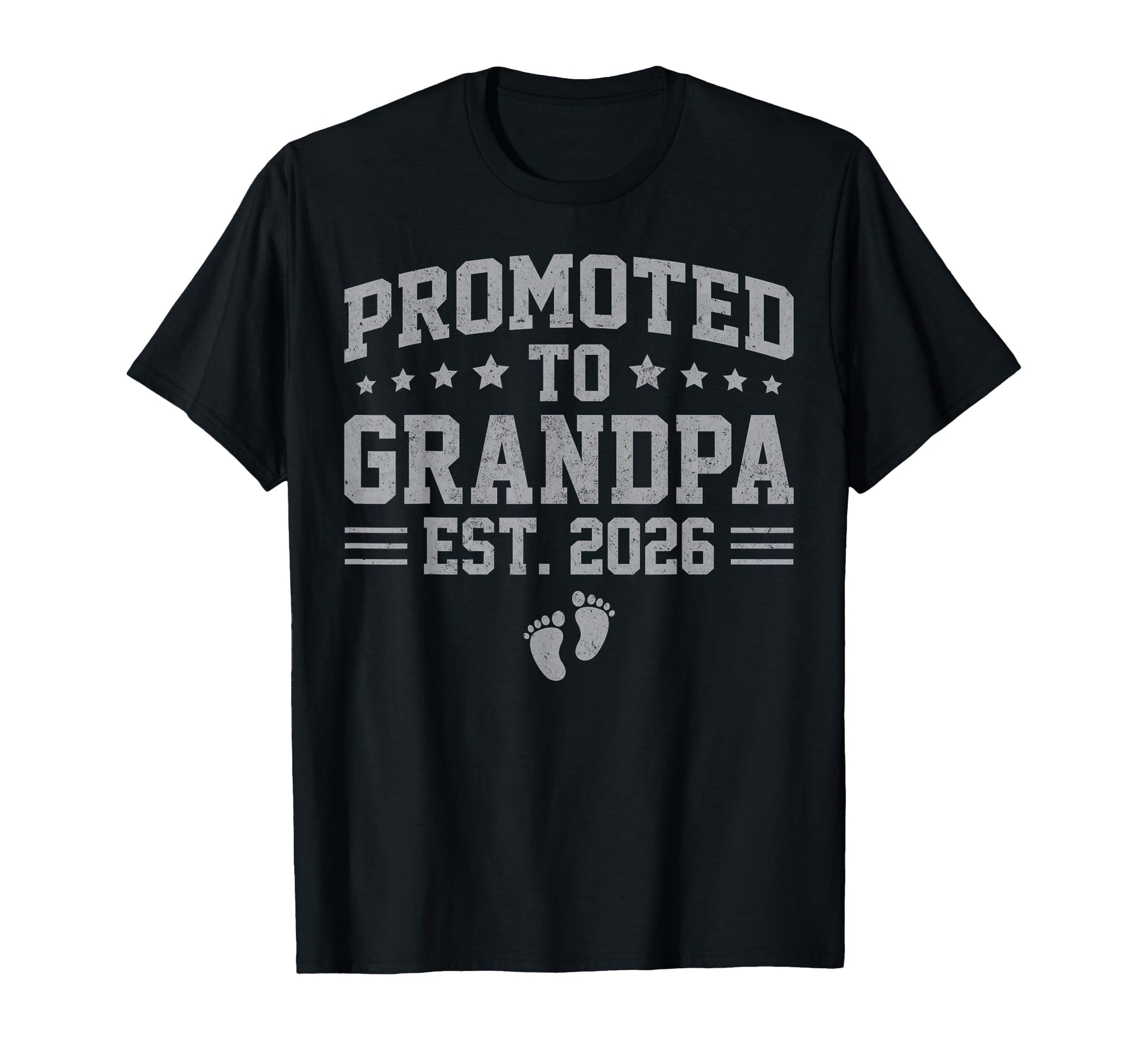 Mens Promoted To Grandpa Est 2026 T-Shirt - Trendy Graphic for Adults - T-Shirt, Sweatshirt, Hoodie