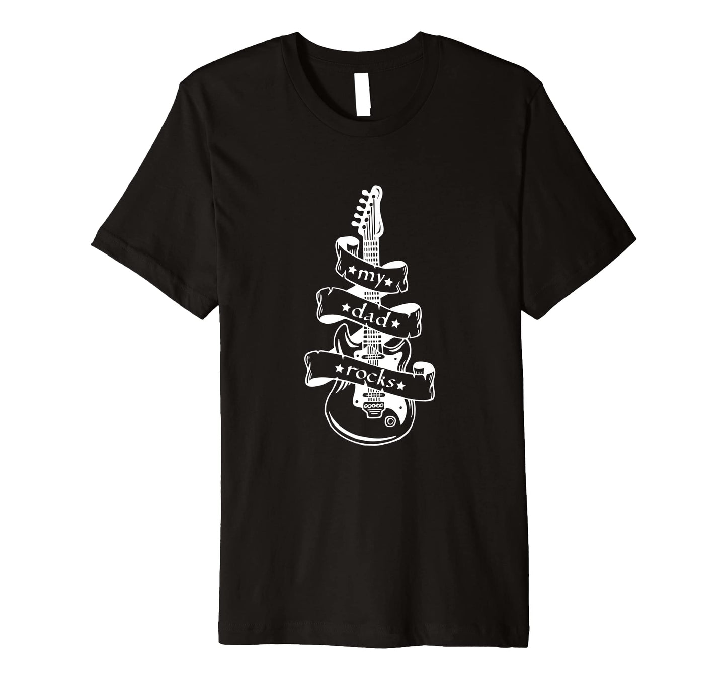 My Dad Rocks Funny Guitar Daddy T-Shirt - Minimalist Print Men Women - T-Shirt, Sweatshirt, Hoodie