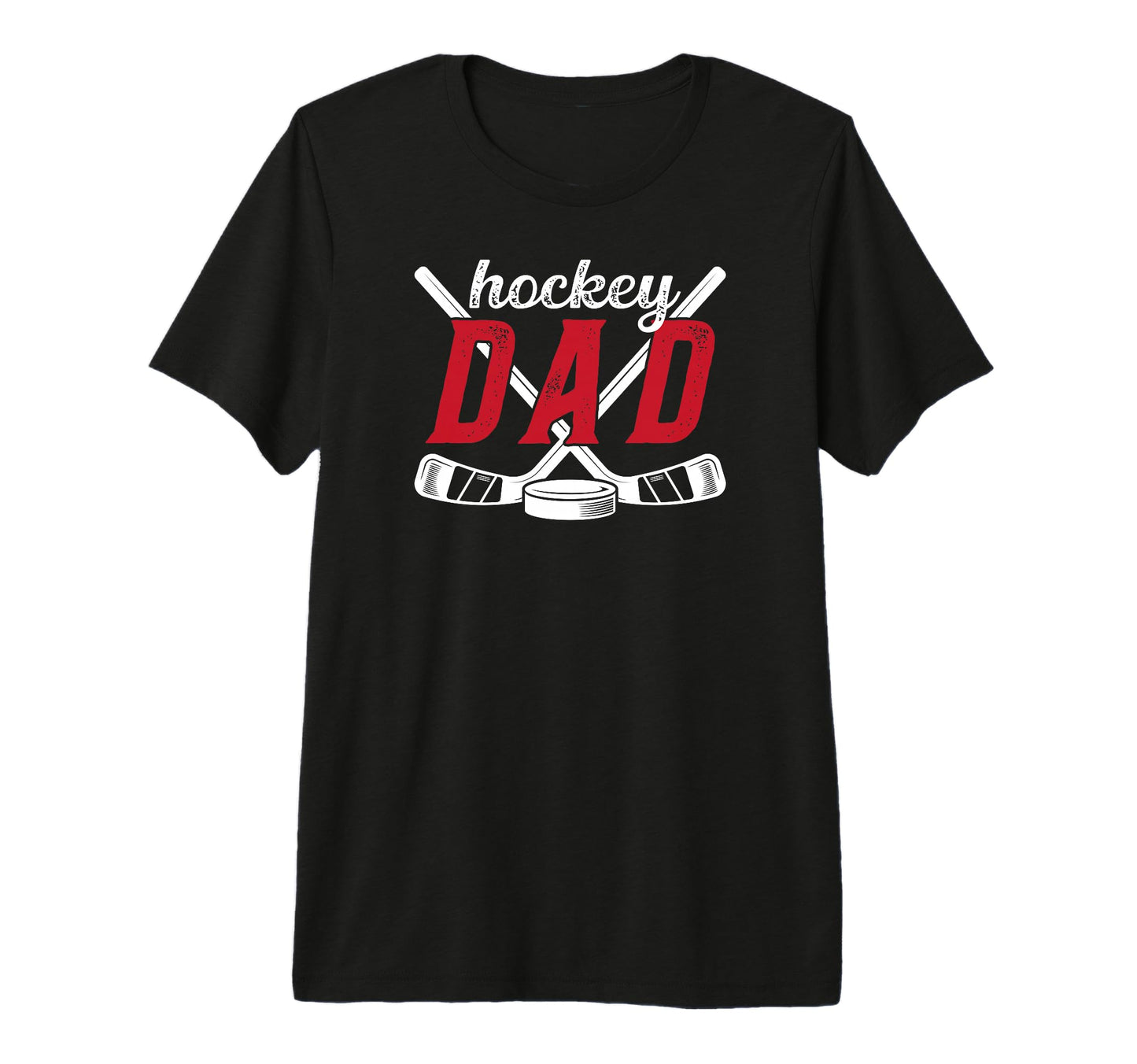 Mens Hockey Dad Hockey Player Proud Ice T-Shirt - Minimalist Print Unisex - T-Shirt, Sweatshirt, Hoodie