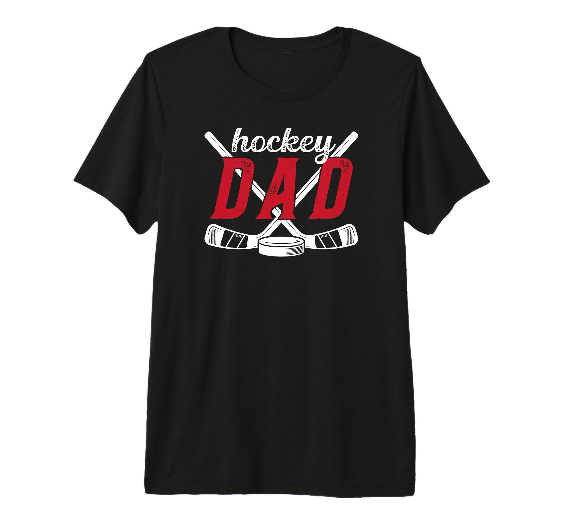 Mens Hockey Dad Hockey Player Proud Ice T-Shirt - Minimalist Print Unisex - T-Shirt, Sweatshirt, Hoodie