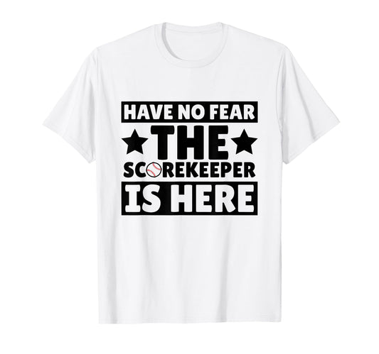 Baseball Scorekeeper Scorekeeper T-Shirt - Novelty Apparel for Adults - T-Shirt, Sweatshirt, Hoodie