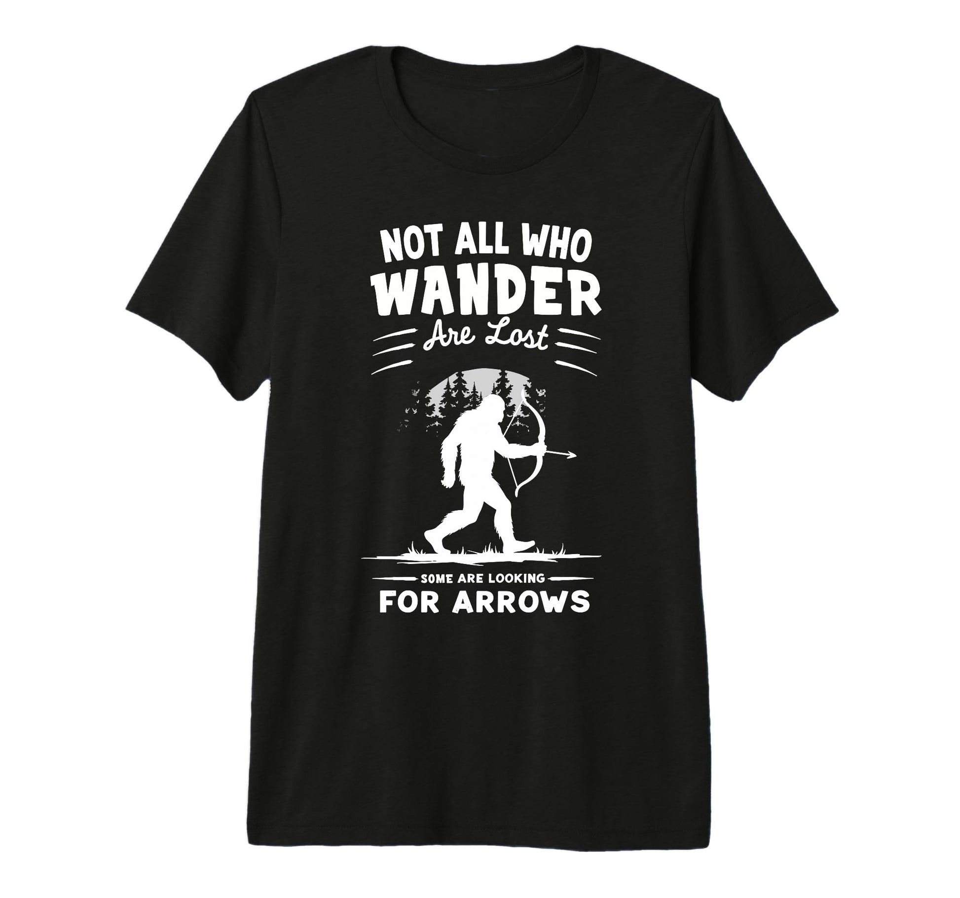 Not All Who Wander Lost Some Looking Arrows T-Shirt - Graphic Print Unisex - T-Shirt, Sweatshirt, Hoodie