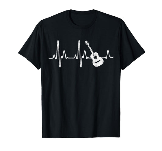 Acoustic Guitar Heartbeat Guitar Musician T-Shirt - Streetwear Style Unisex - T-Shirt, Sweatshirt, Hoodie