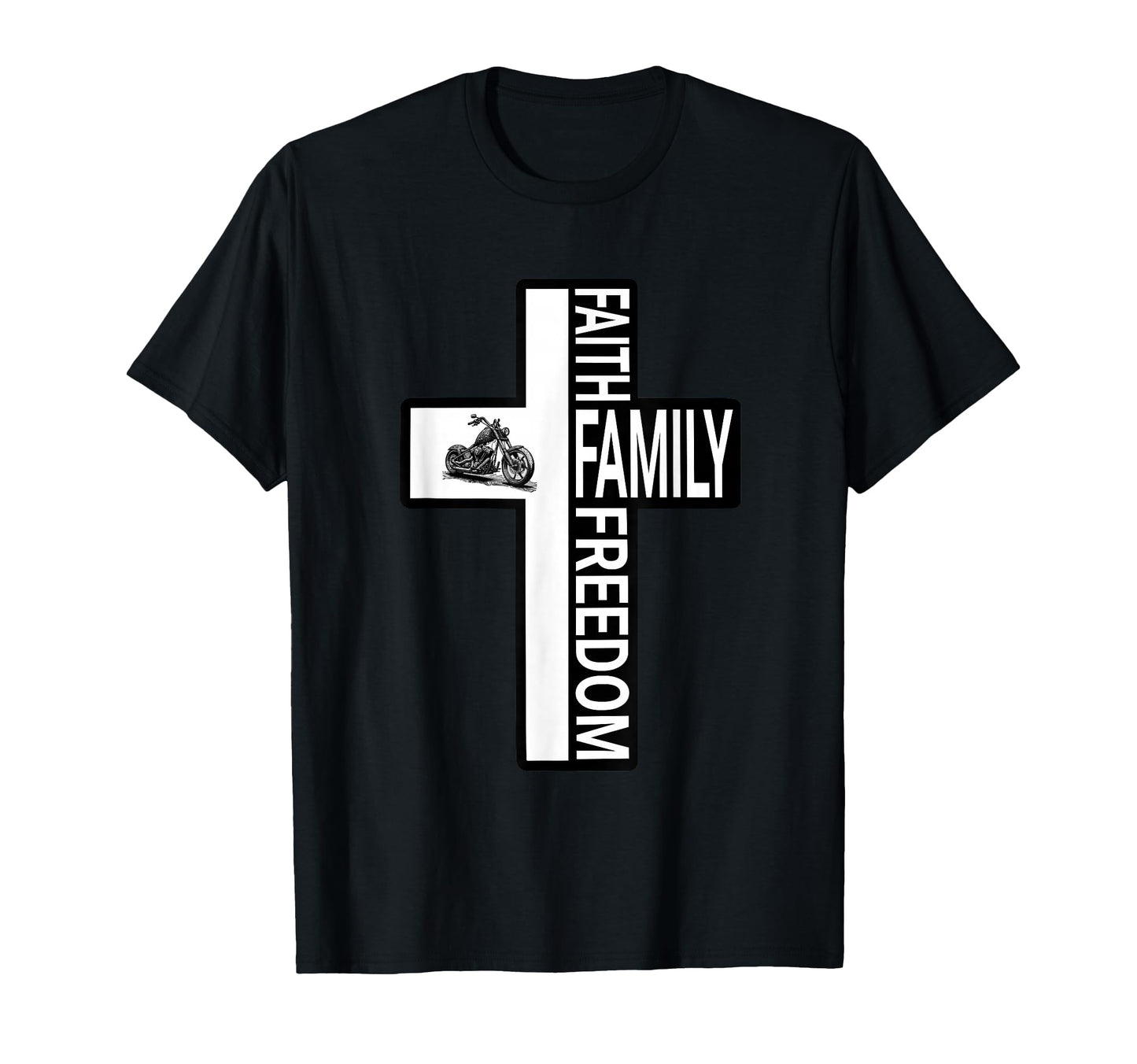 Cross Faith Family Freedom Christian T-Shirt - Trendy Graphic Unisex - T-Shirt, Sweatshirt, Hoodie