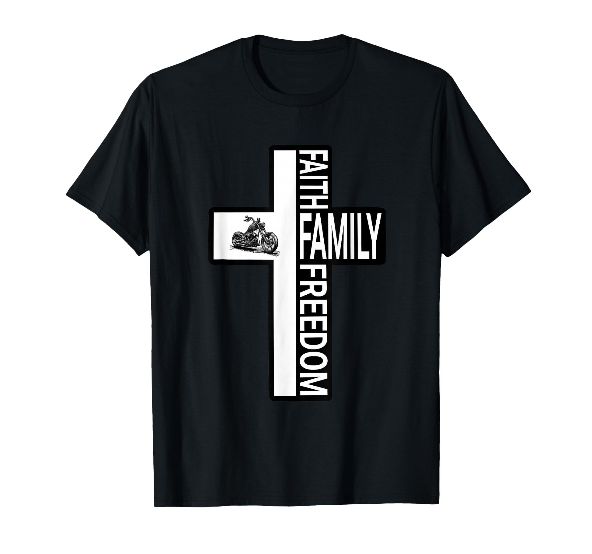 Cross Faith Family Freedom Christian T-Shirt - Trendy Graphic Unisex - T-Shirt, Sweatshirt, Hoodie