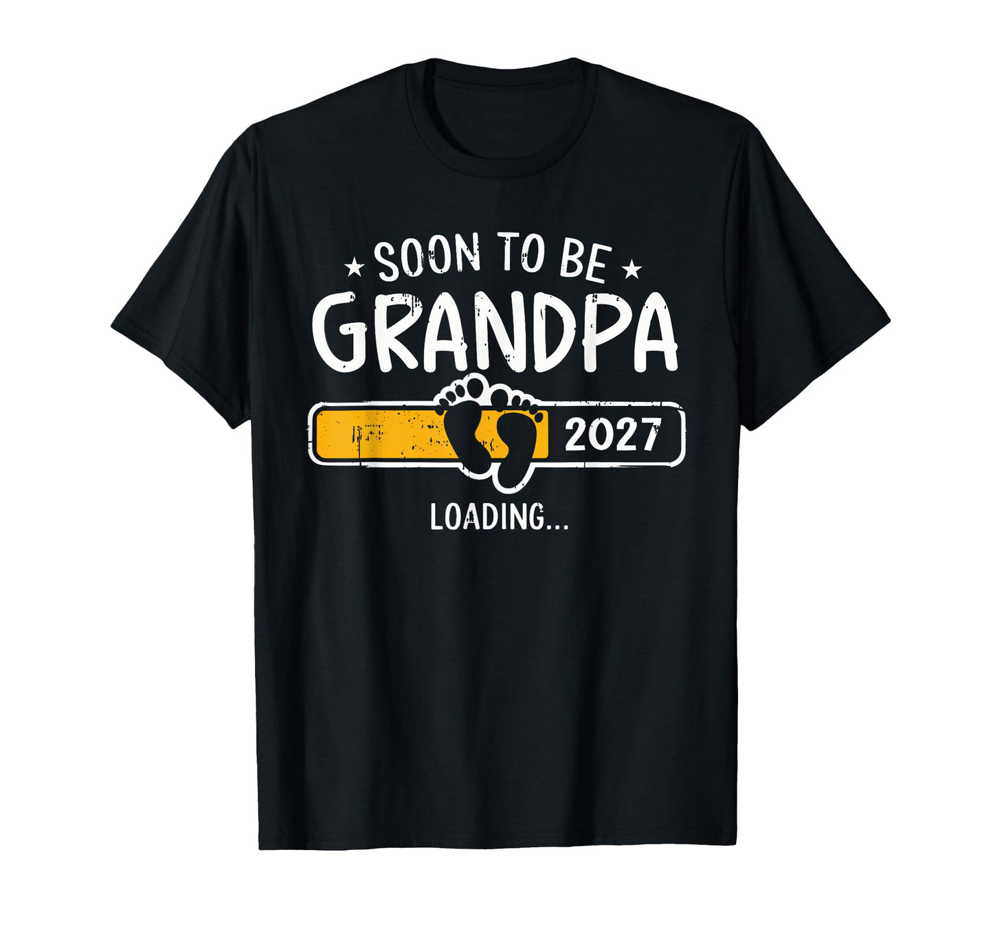 Soon To Be Grandpa 2027 Loading T-Shirt - Minimalist Print for Adults - T-Shirt, Sweatshirt, Hoodie