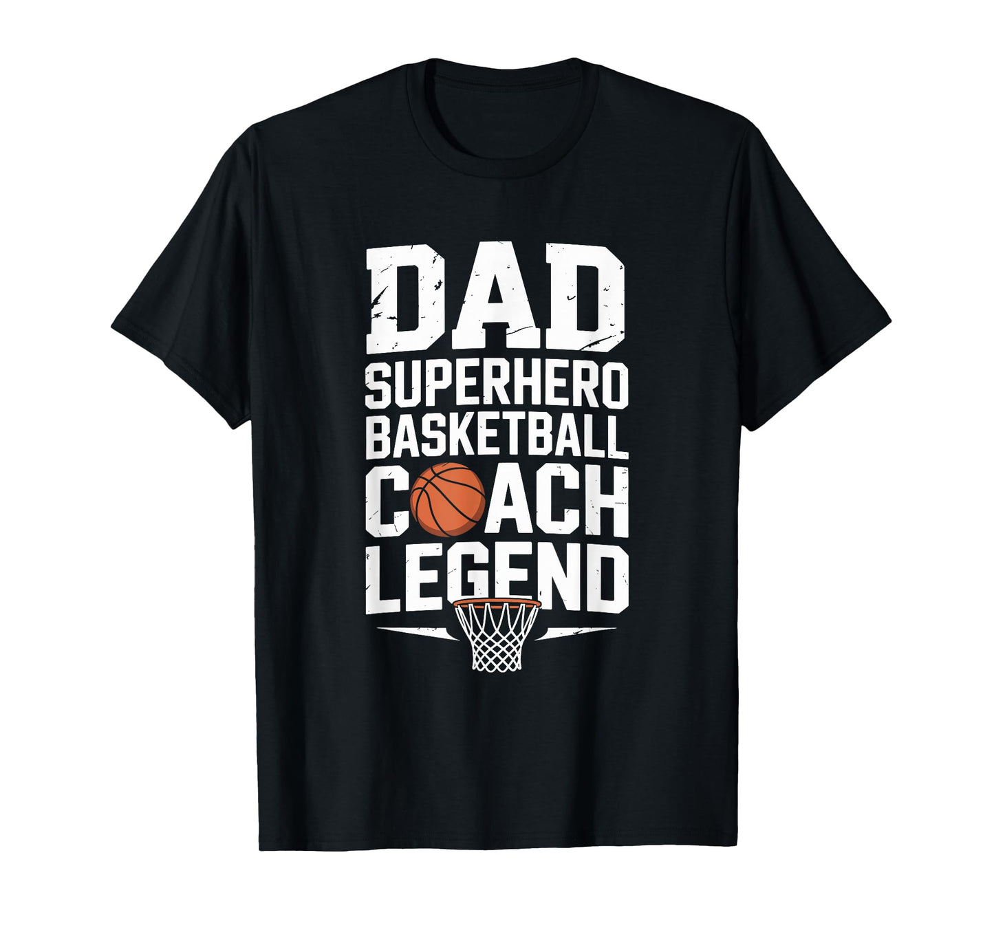 Dad Superhero Basketball Coach T-Shirt - Aesthetic Graphic for Adults - T-Shirt, Sweatshirt, Hoodie