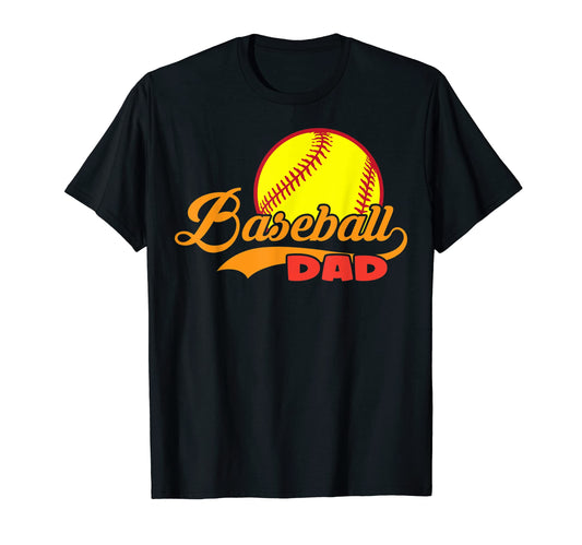 Baseball Father Baseball Parents T-Shirt - Minimalist Print for Adults - T-Shirt, Sweatshirt, Hoodie