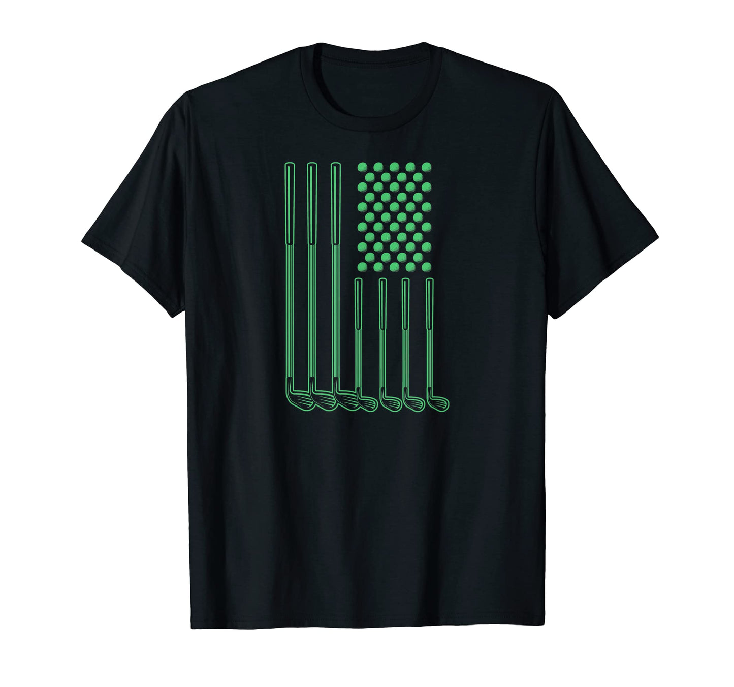 Golf Clubs Balls 4Th July Usa T-Shirt - Casual Everyday Wear Men Women - T-Shirt, Sweatshirt, Hoodie