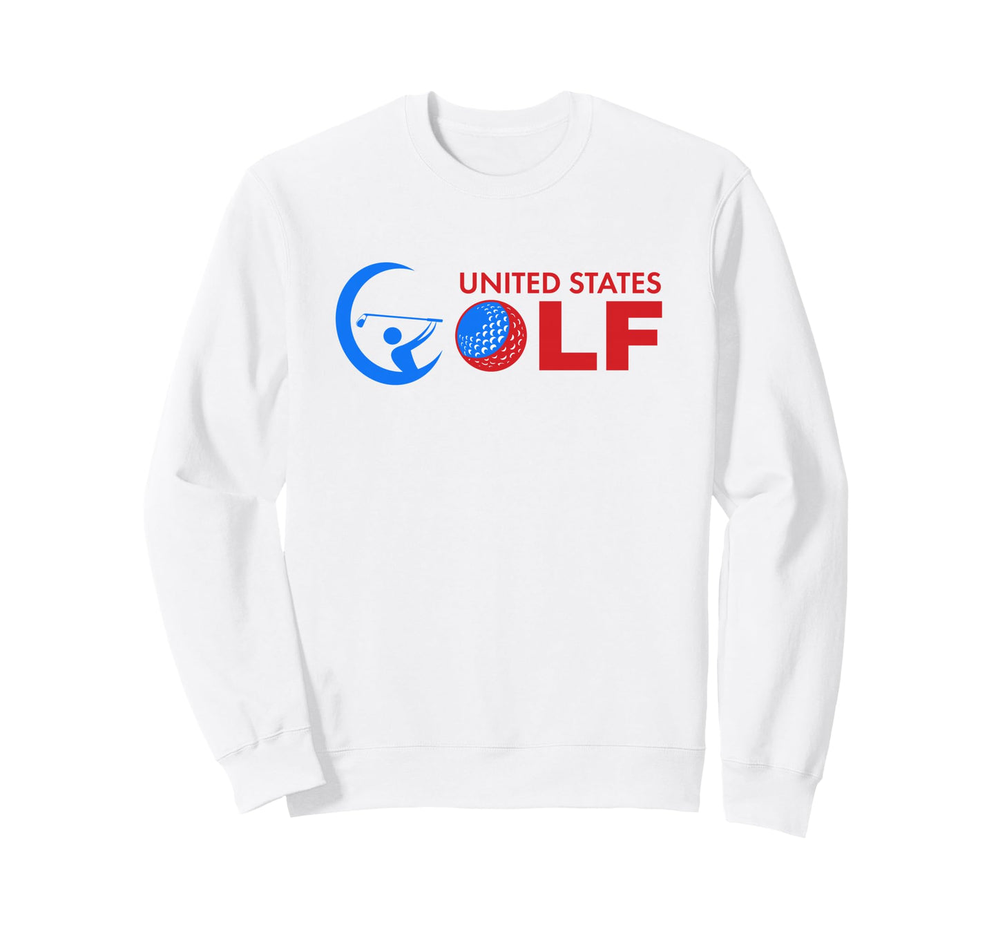 Golf Logo Flag United States Sweatshirt - Casual Everyday Wear Men Women - T-Shirt, Sweatshirt, Hoodie