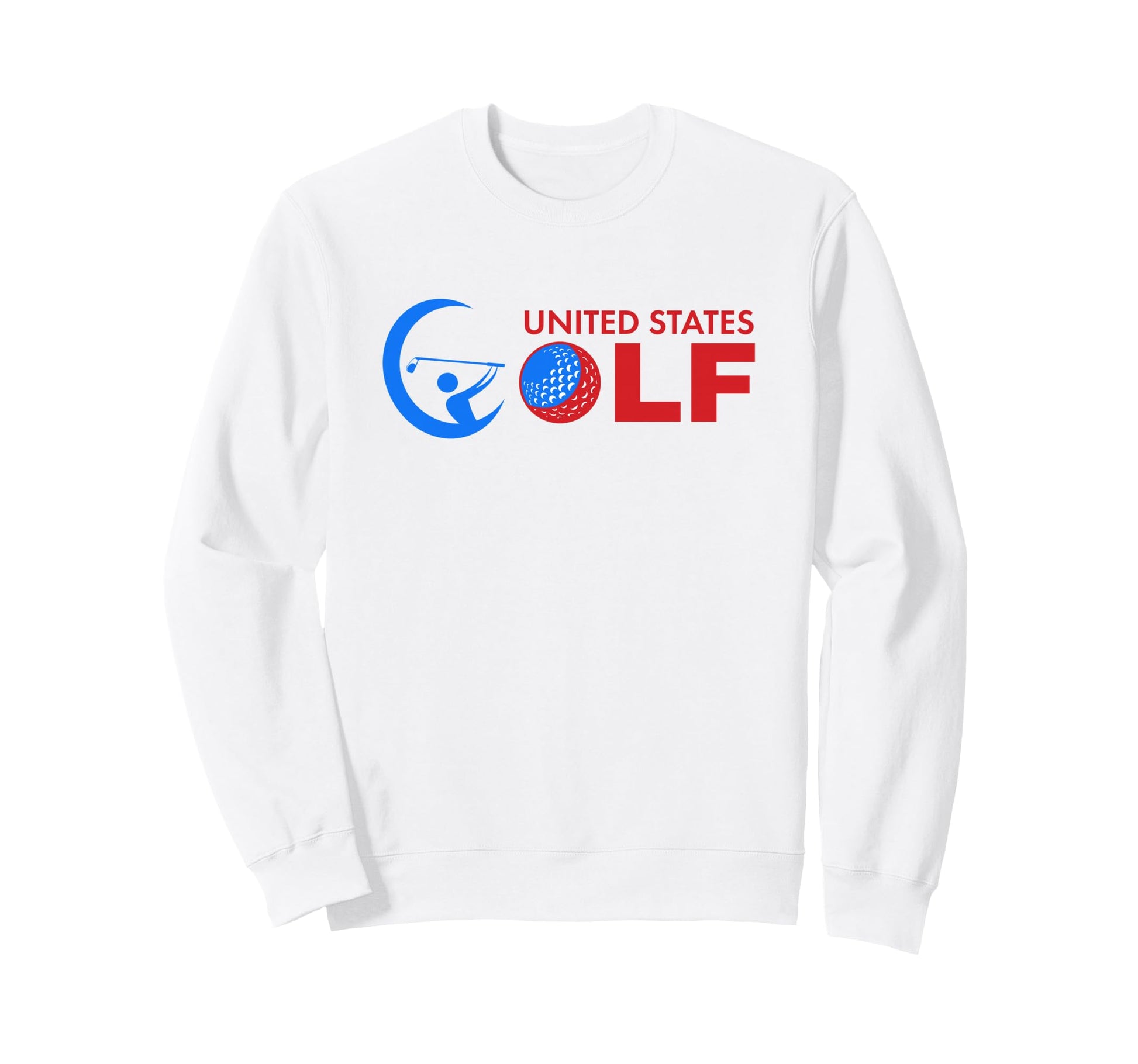 Golf Logo Flag United States Sweatshirt - Casual Everyday Wear Men Women - T-Shirt, Sweatshirt, Hoodie