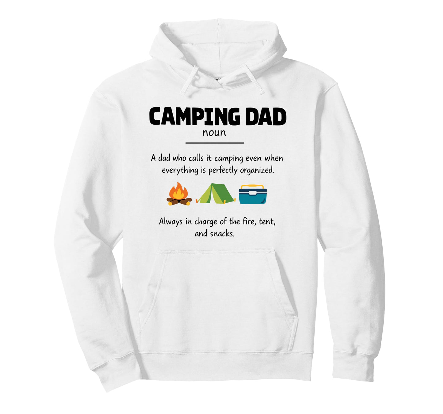 Camping Dad Definition Gifts Fathers Hoodie - Minimalist Print Men Women - T-Shirt, Sweatshirt, Hoodie