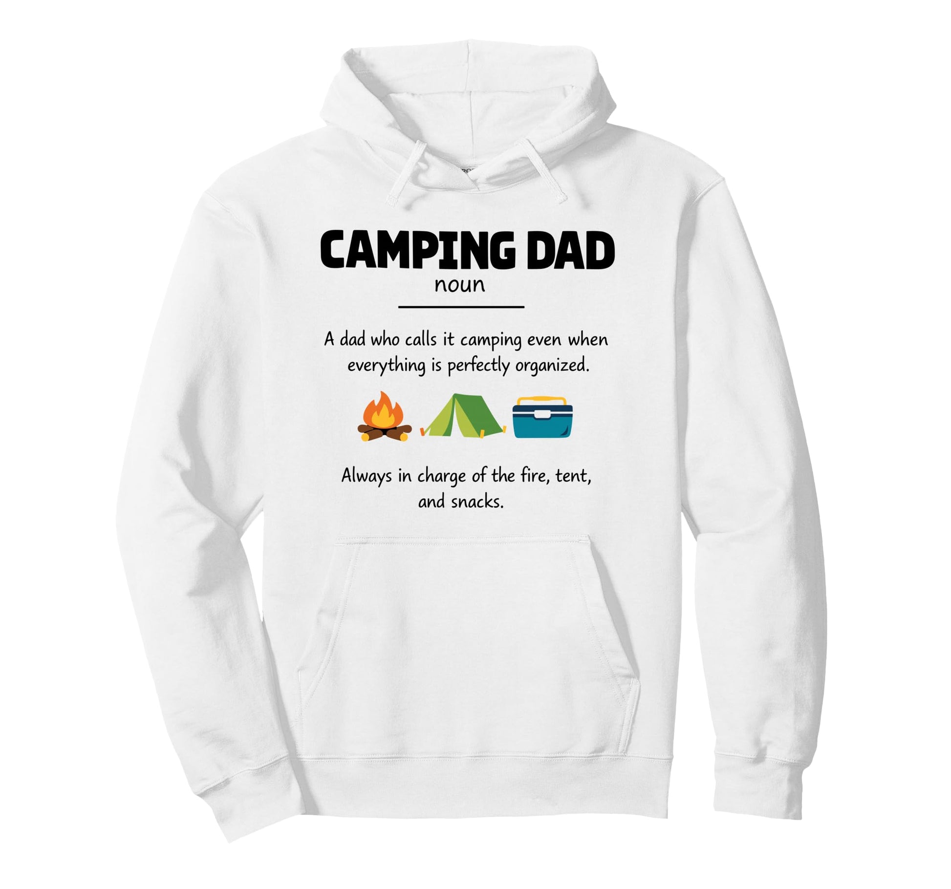 Camping Dad Definition Gifts Fathers Hoodie - Minimalist Print Men Women - T-Shirt, Sweatshirt, Hoodie