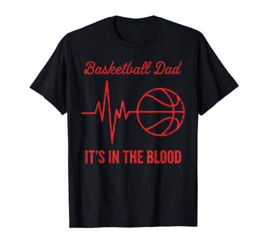 Basketball Dad Basketball Heartbeat T-Shirt - Streetwear Style for Adults - T-Shirt, Sweatshirt, Hoodie