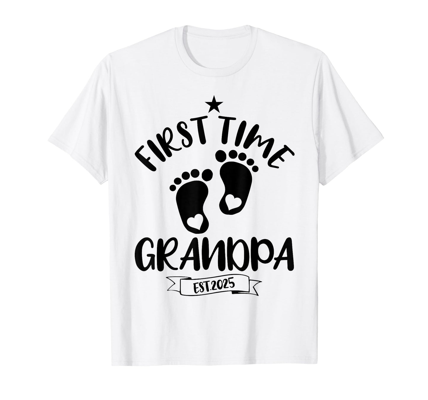 First Time Grandpa 2025 Promoted To T-Shirt - Fun Novelty Design Unisex - T-Shirt, Sweatshirt, Hoodie