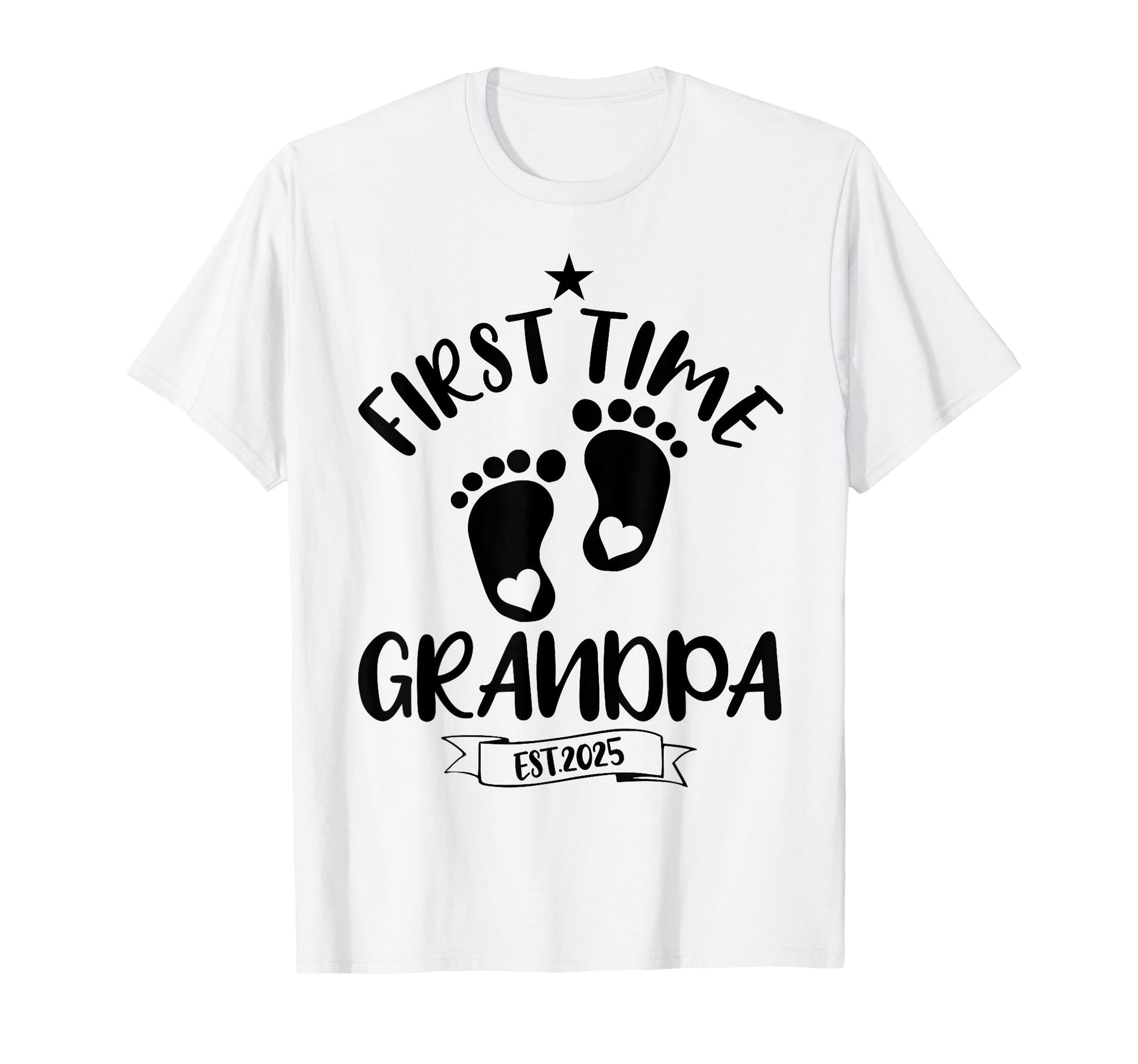 First Time Grandpa 2025 Promoted To T-Shirt - Fun Novelty Design Unisex - T-Shirt, Sweatshirt, Hoodie