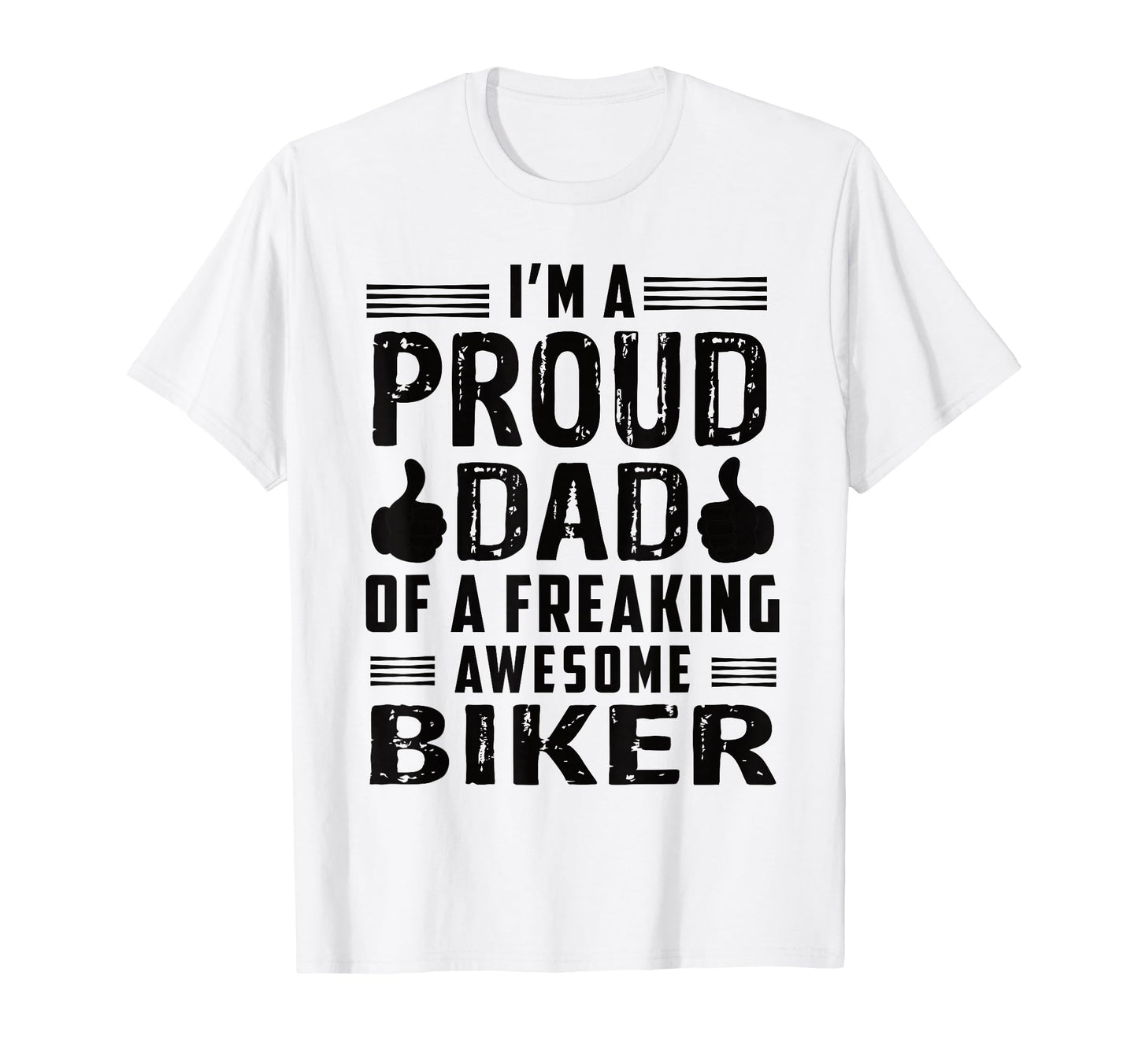 Dad Freaking Awesome Biker Motorcycle T-Shirt - Minimalist Print Unisex - T-Shirt, Sweatshirt, Hoodie