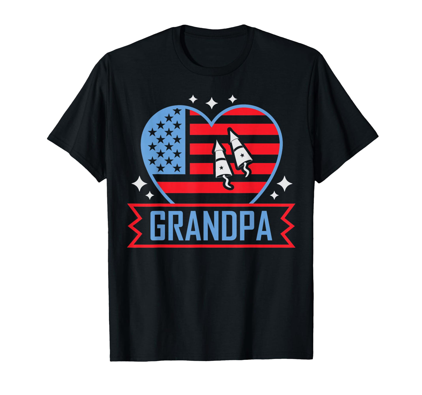American Flag Promoted To Grandpa T-Shirt - Custom Art Print for Adults - T-Shirt, Sweatshirt, Hoodie