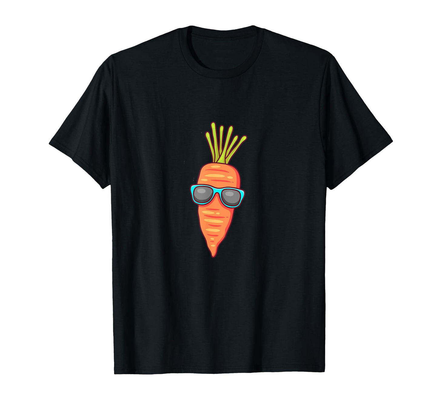 Carrot Funny Comic Vegetables Glasses T-Shirt - Aesthetic Graphic Unisex - T-Shirt, Sweatshirt, Hoodie