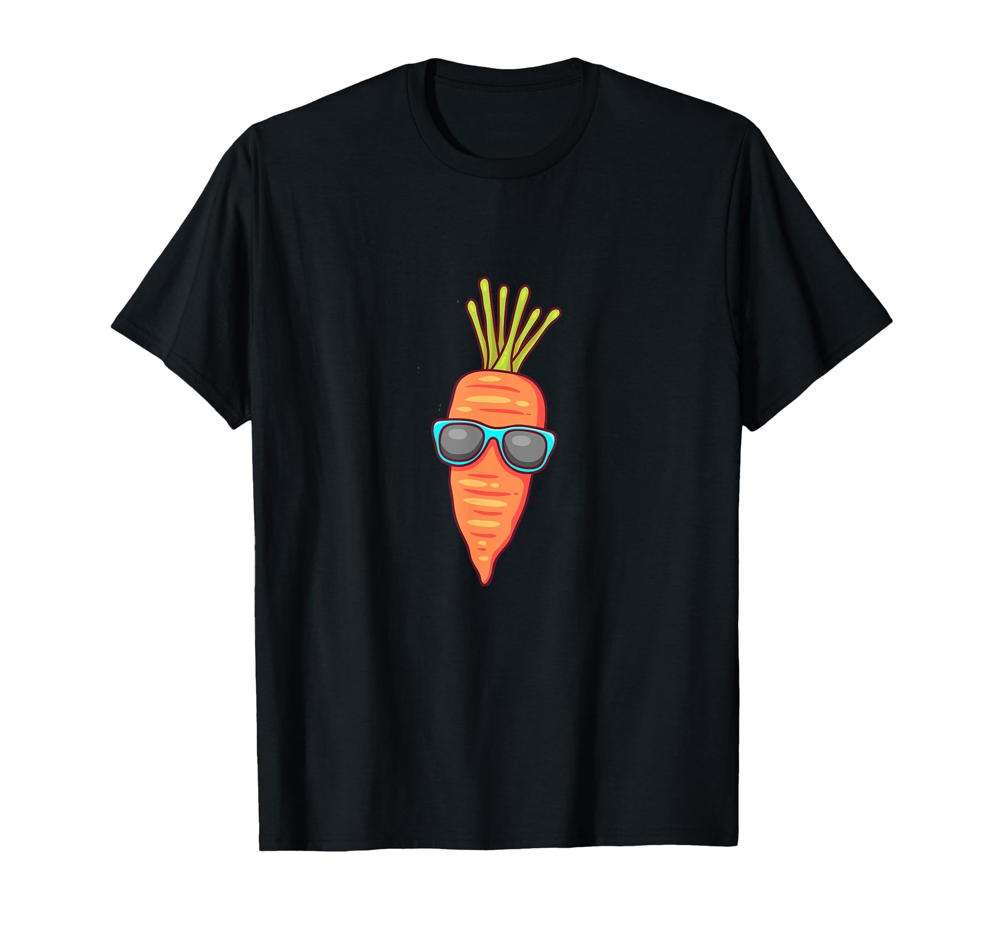 Carrot Funny Comic Vegetables Glasses T-Shirt - Aesthetic Graphic Unisex - T-Shirt, Sweatshirt, Hoodie