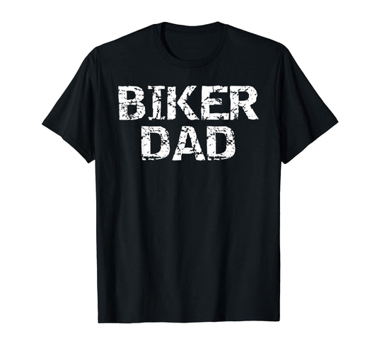 Biker Dad Fathers Day Gift Motorcycle T-Shirt - Custom Art Print Unisex - T-Shirt, Sweatshirt, Hoodie