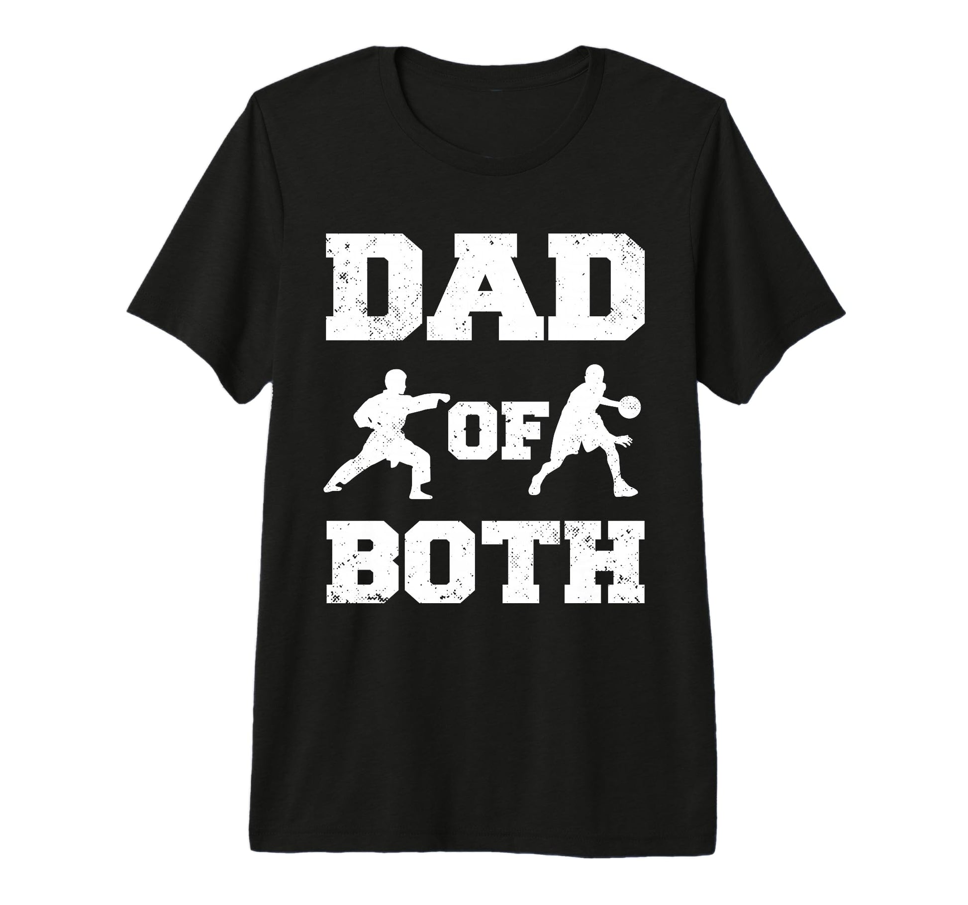 Mens Dad Both Funny Karate Basketball Dad T-Shirt - Graphic Print Unisex - T-Shirt, Sweatshirt, Hoodie