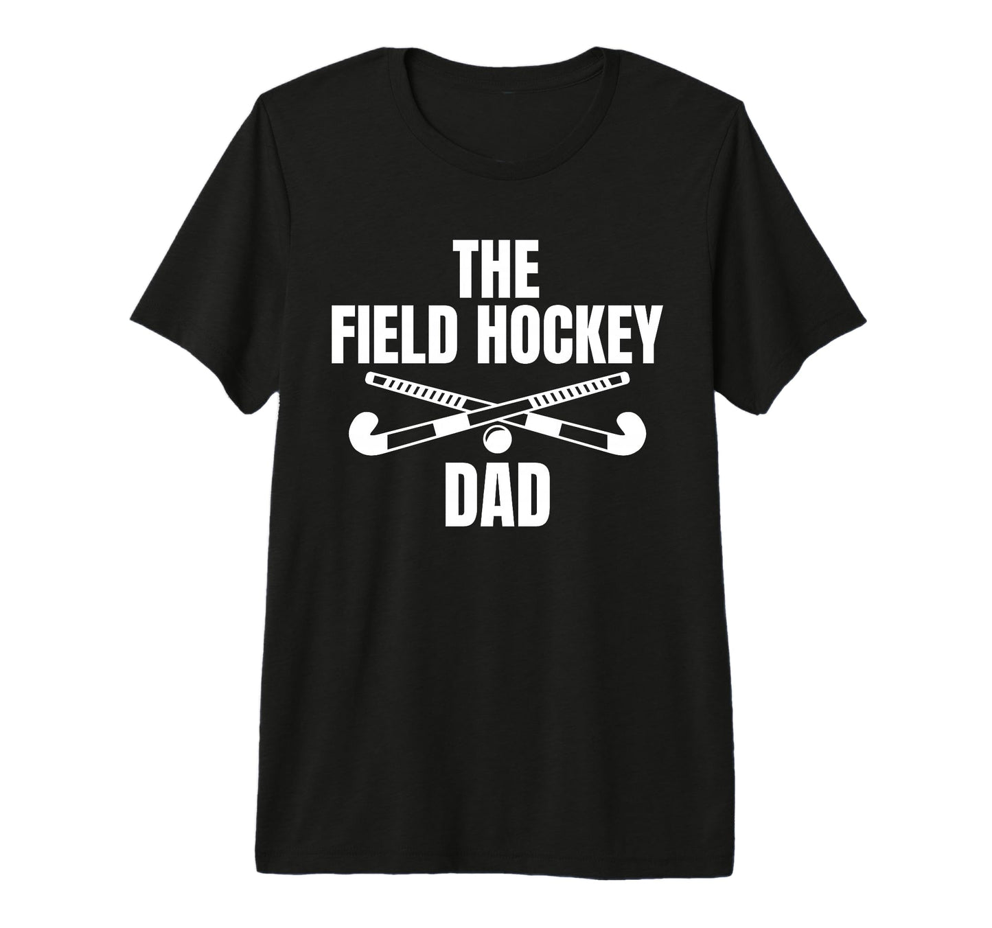Mens Field Hockey Dad Fathers Day Tri T-Shirt - Aesthetic Graphic Unisex - T-Shirt, Sweatshirt, Hoodie