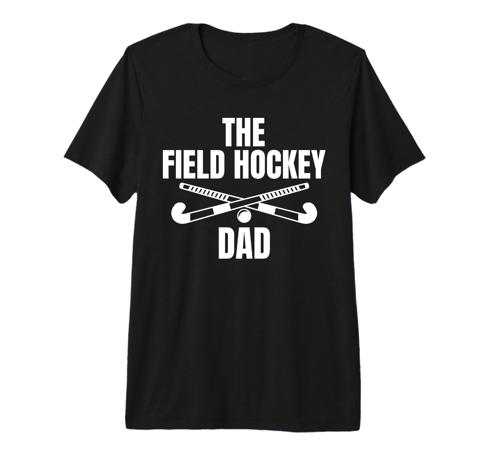 Mens Field Hockey Dad Fathers Day Tri T-Shirt - Aesthetic Graphic Unisex - T-Shirt, Sweatshirt, Hoodie
