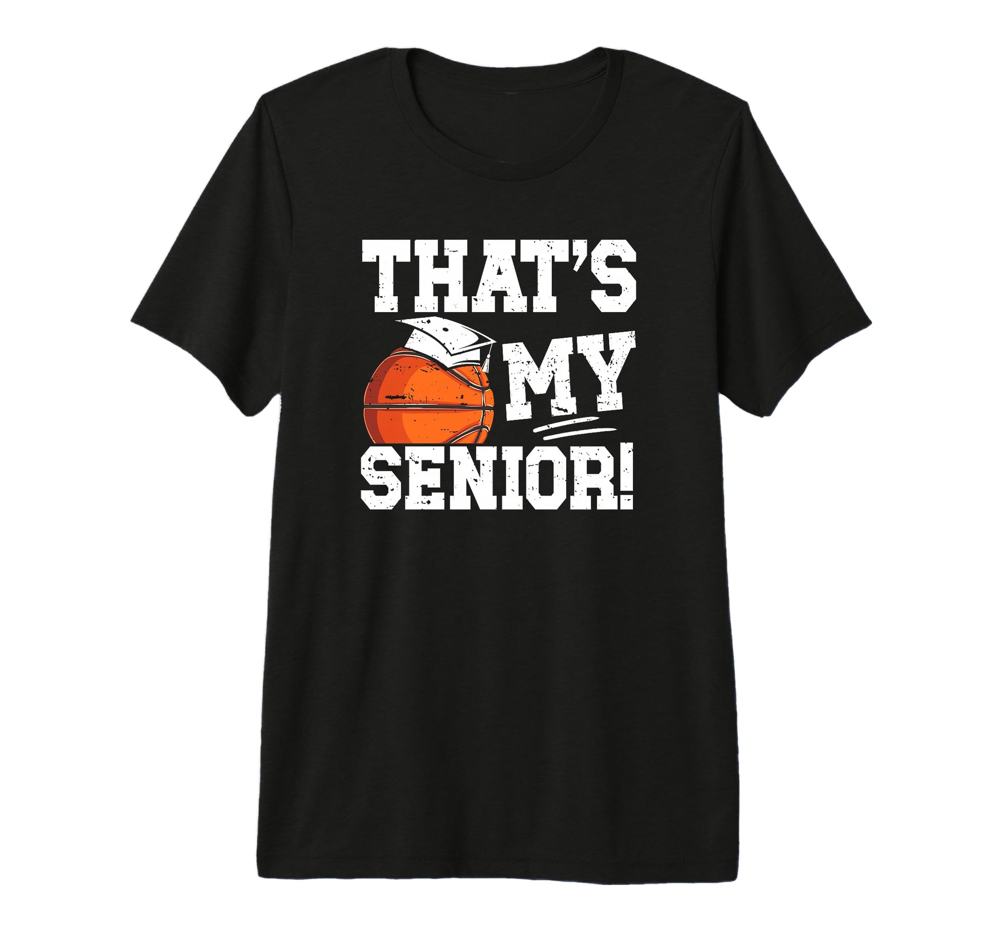 Mens Proud Basketball Senior Dad T-Shirt - Graphic Print for Adults - T-Shirt, Sweatshirt, Hoodie